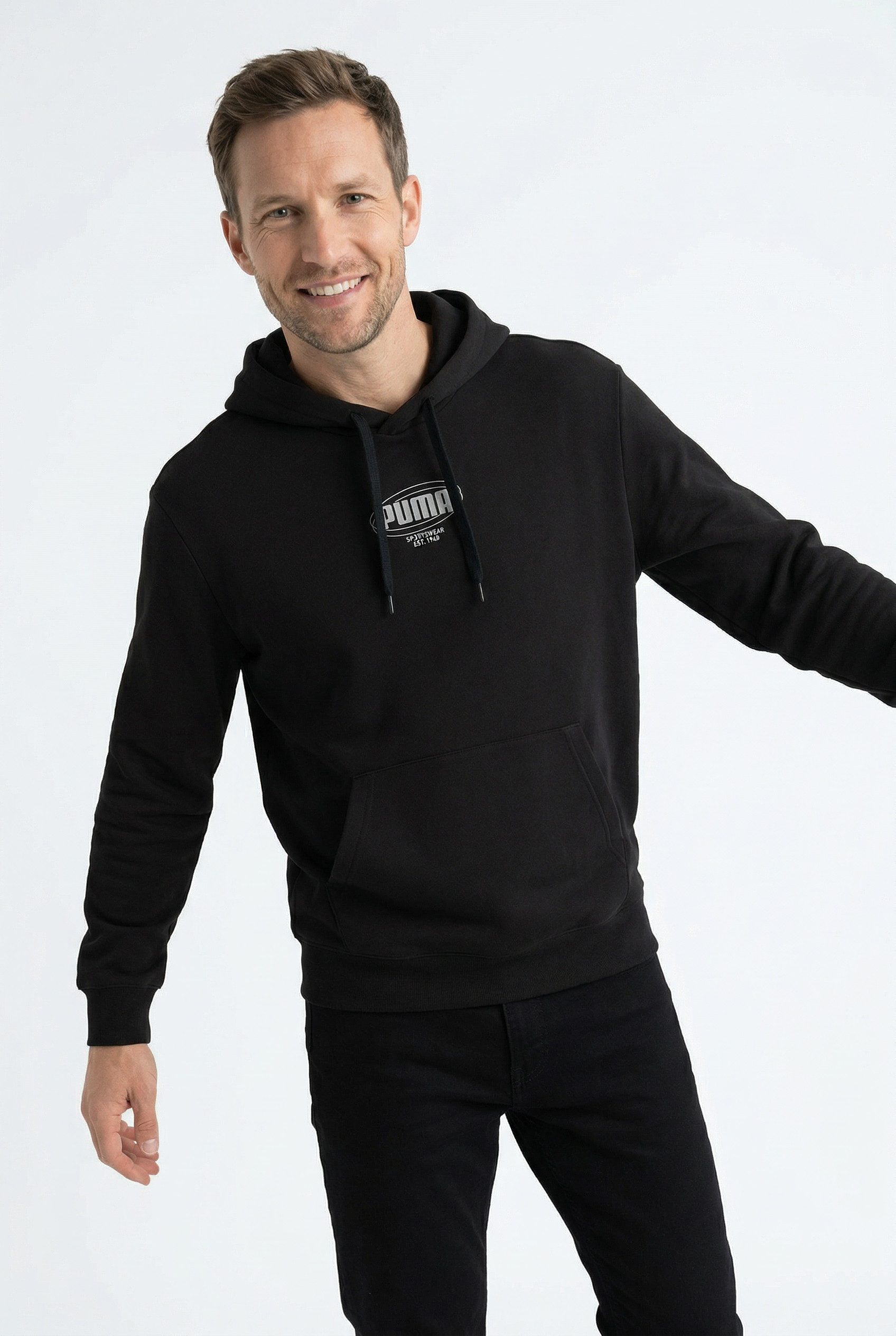 PUMA Kapuzensweatshirt ESS LOGO LAB STORY 1 HOODIE TR Regular Fit, mit Kapuze, mit Kängurutasche, sportlicher Stil