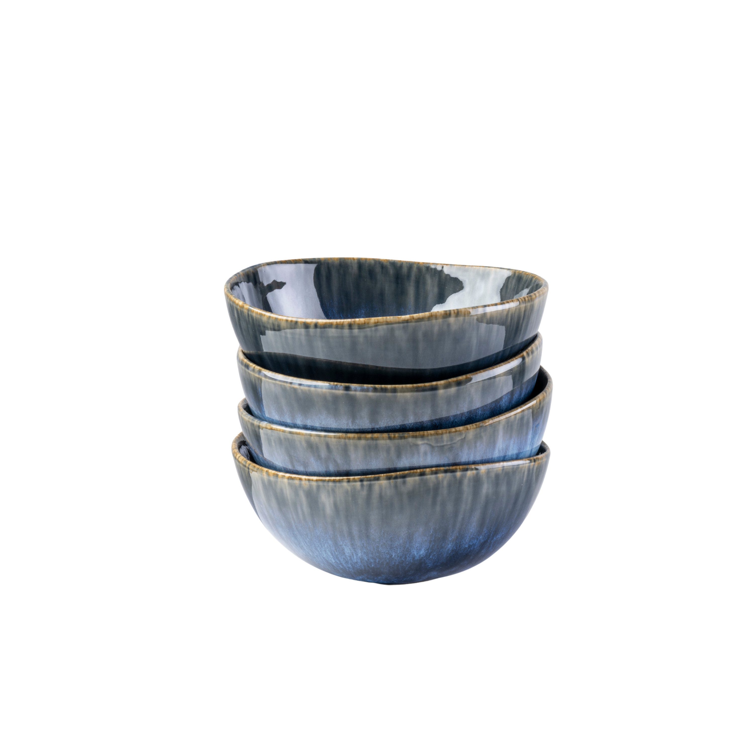 Gipfelstück Schüssel Wilde Schlucht, Steinzeug, (4-tlg)