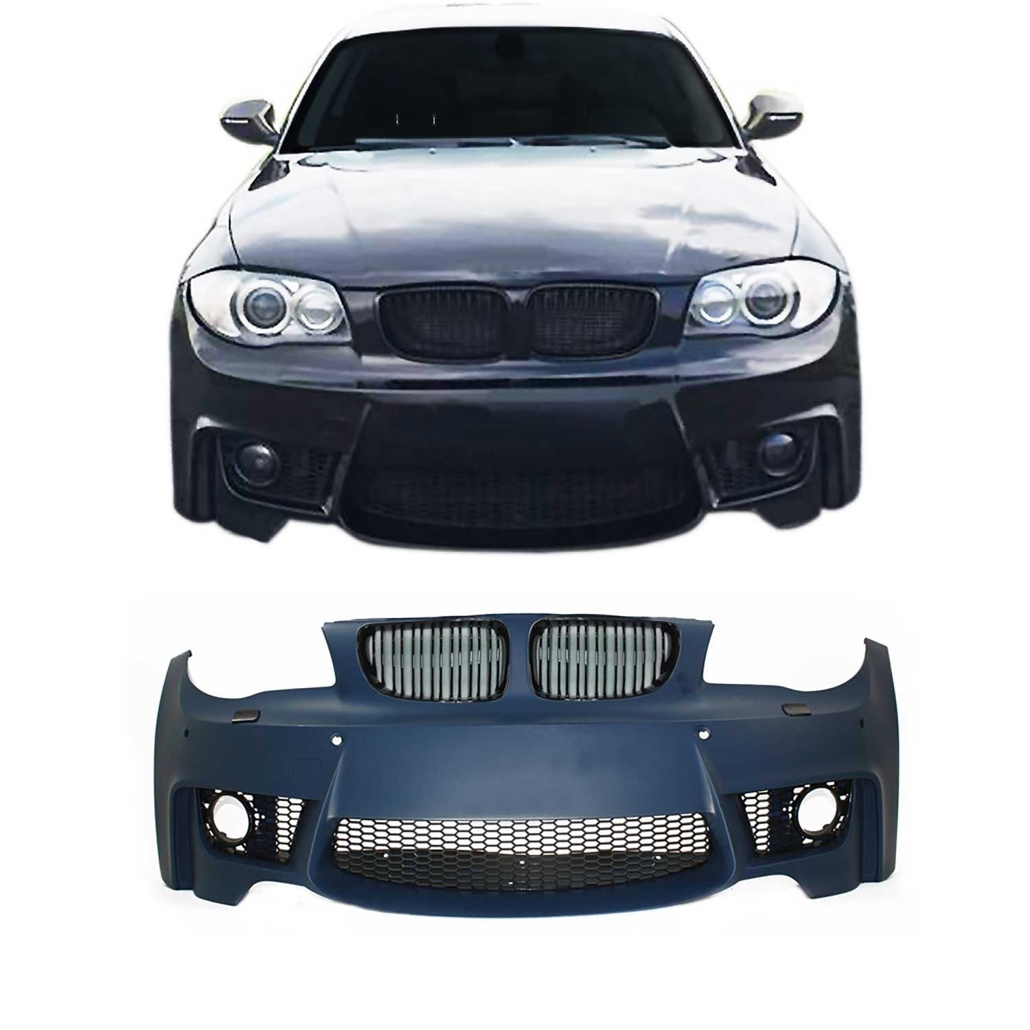 OMAC Frontstoßstange Frontstoßstange für BMW E81/E82/E87/E88 2004-2013 Sport-Design PDC, 1-St.