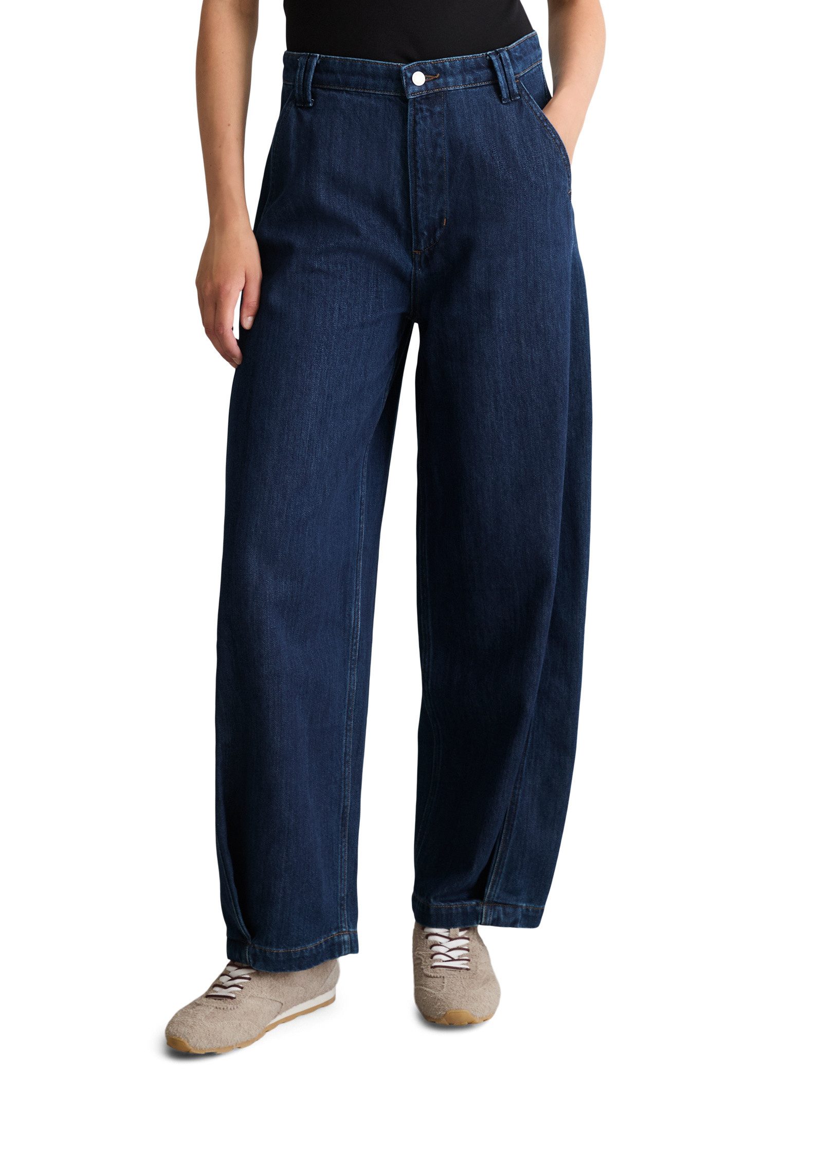 Marc O'Polo DENIM Weite Jeans made with Orange Fiber