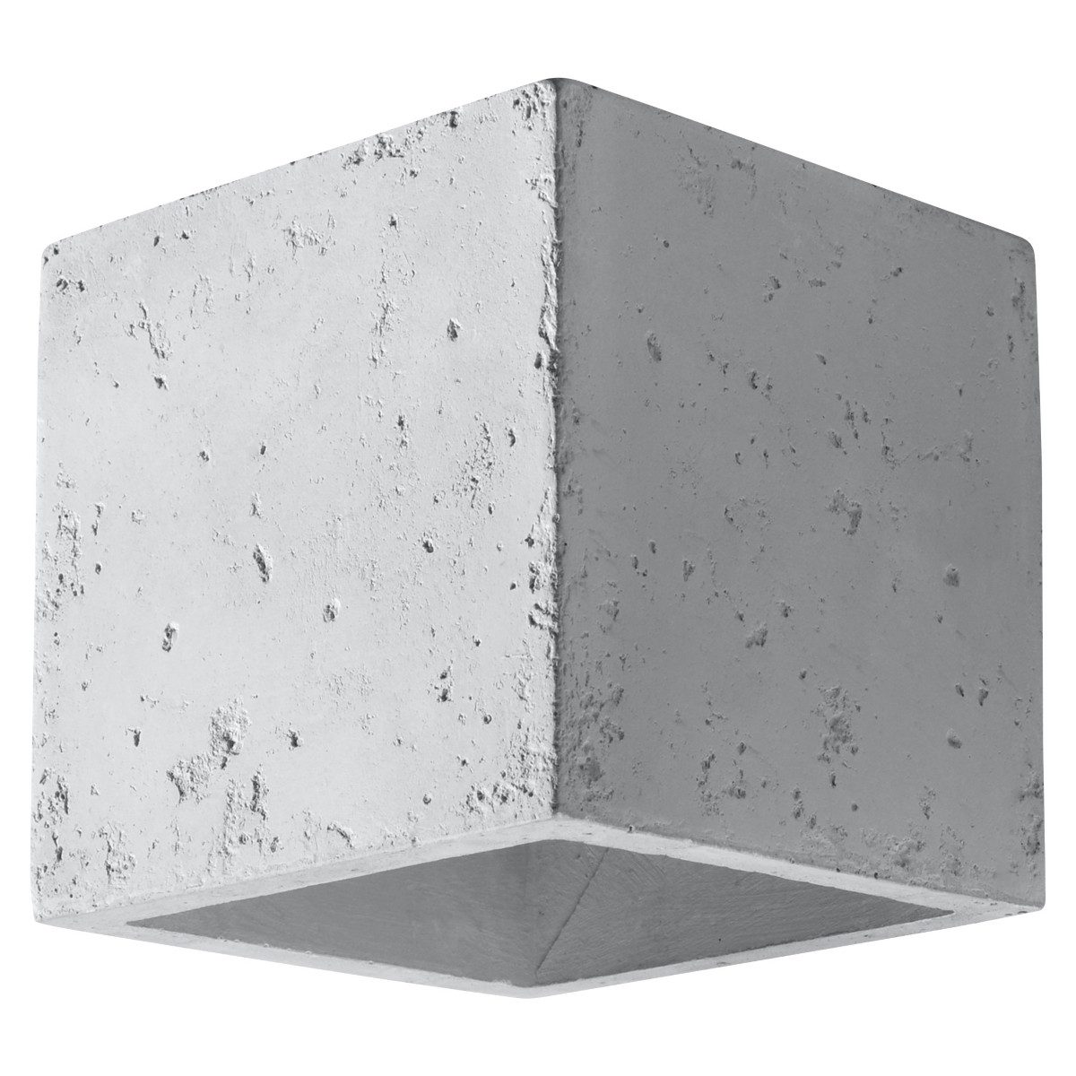 SOLLUX lighting Wandleuchte Wandleuchte Quad Beton, Nicht enthalten