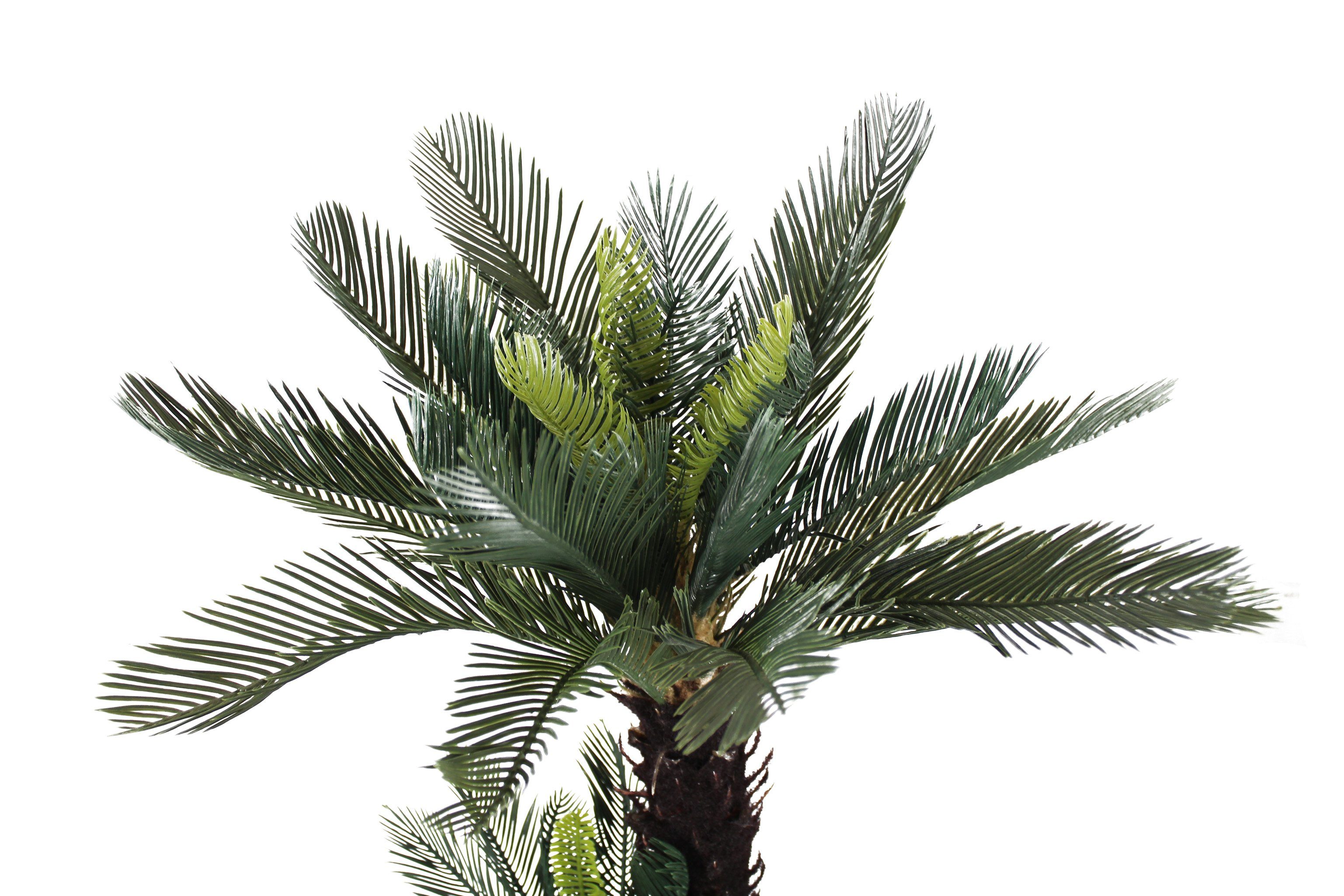 Kunstpalme künstliche Cycas Palme mit 41 Palmenwedel Kunstpflanze Cycas Pal günstig online kaufen