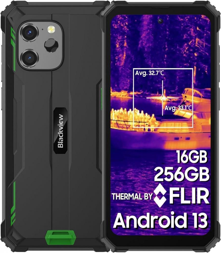 blackview BV8900 Rugged Octa Core Smartphone, Outdoorhandy Smartphone (16.51 cm/6.5 Zoll, 64 MP Kamera, Handschuhmodus, Wärmebildkamera)