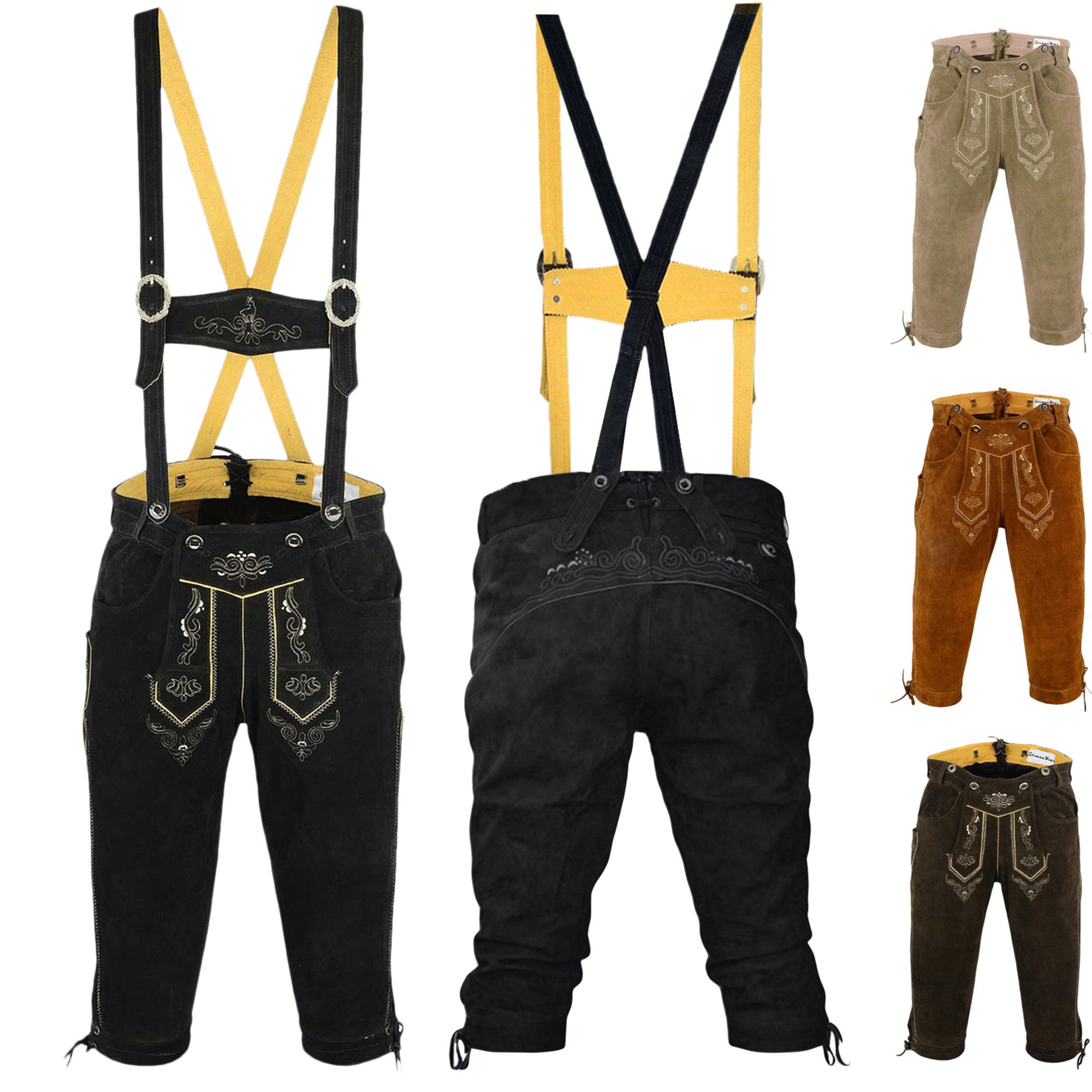 German Wear Trachtenlederhose GW822 Kniebundhose trachtenhose günstig online kaufen