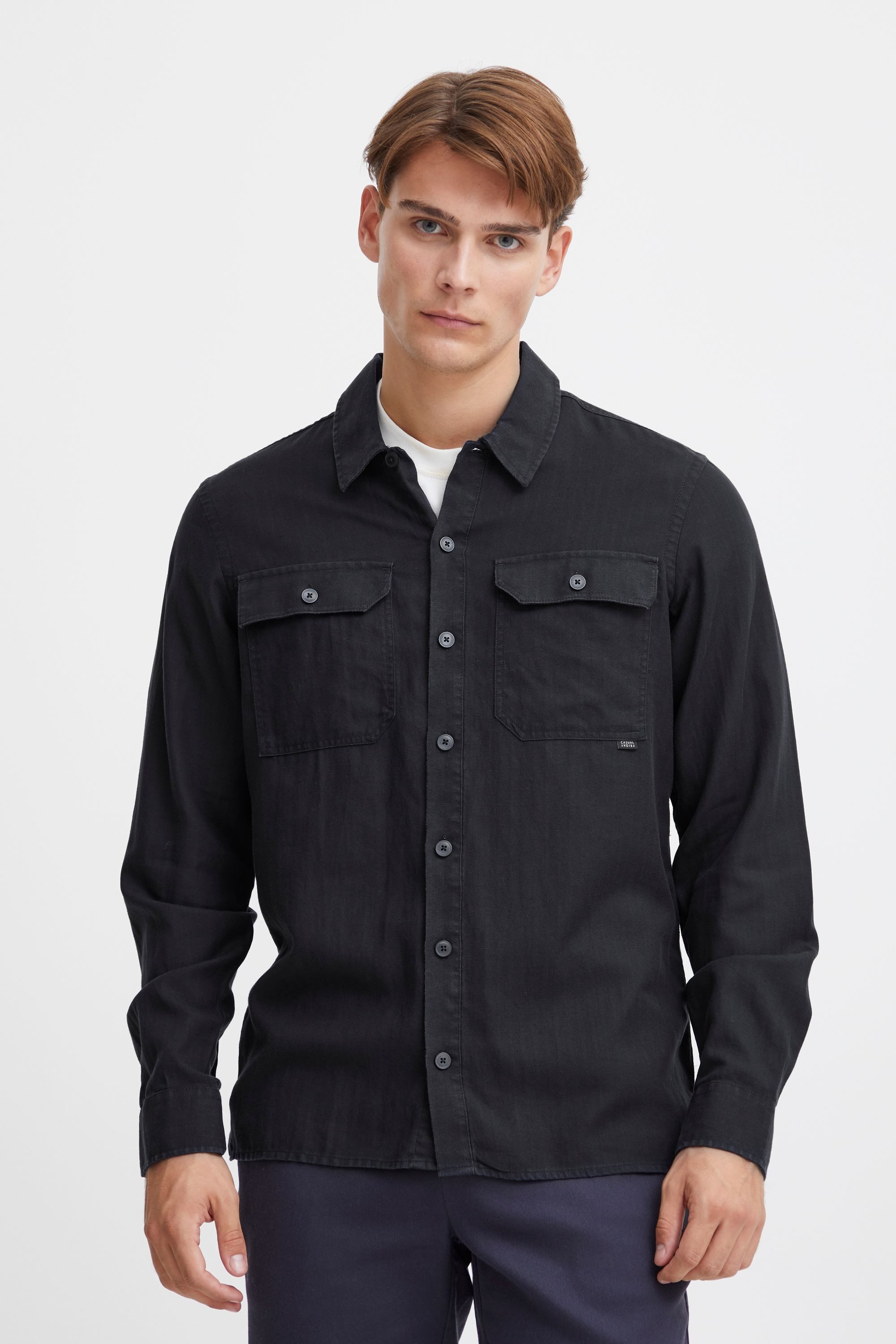 Langarmhemd CFAnton LS herringbone weave shirt - 20504780