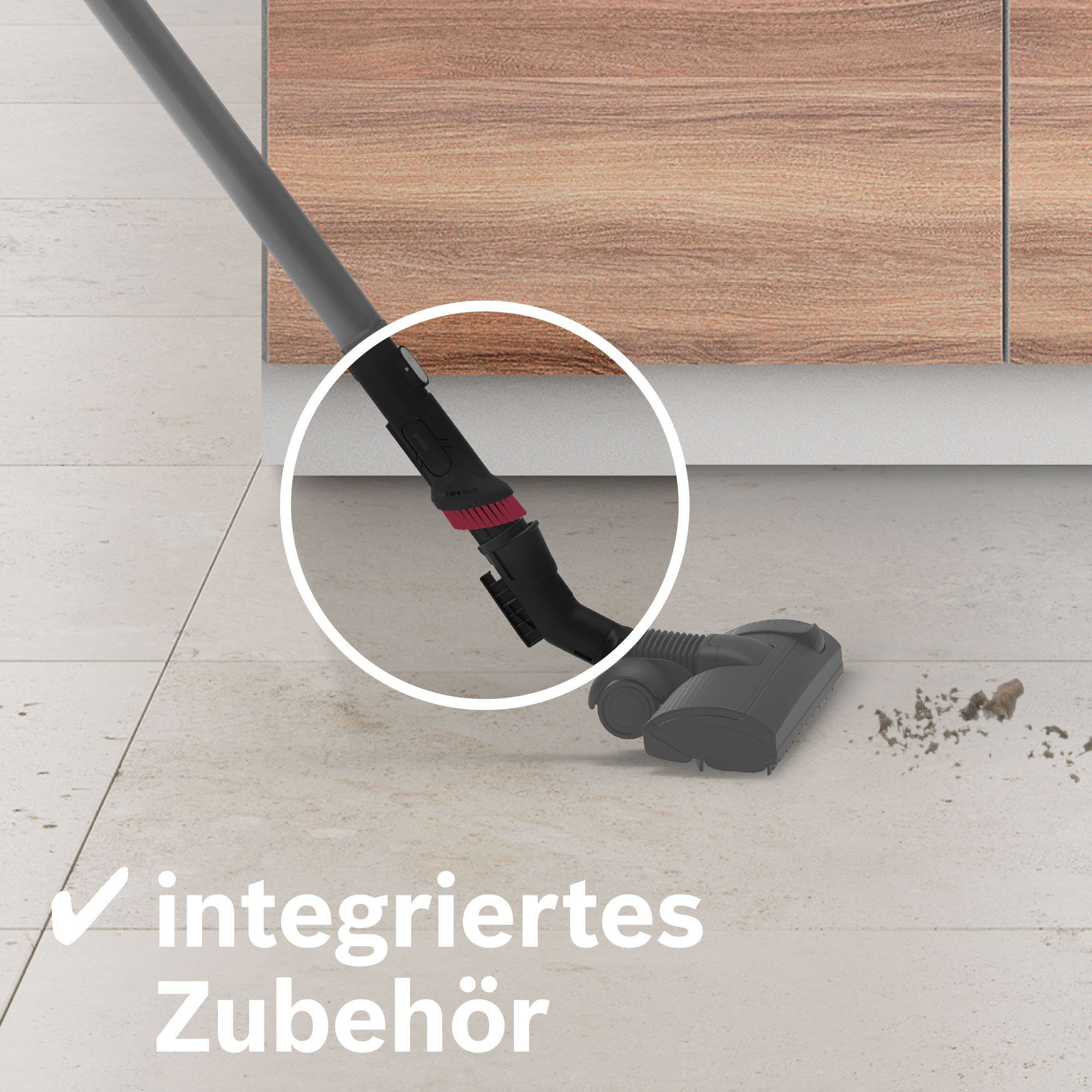 BOSCH Bodenstaubsauger BGL6XSIL3, Serie mit W, 600 leise langes Kabel extra (69 dB), blau, 6, Beutel