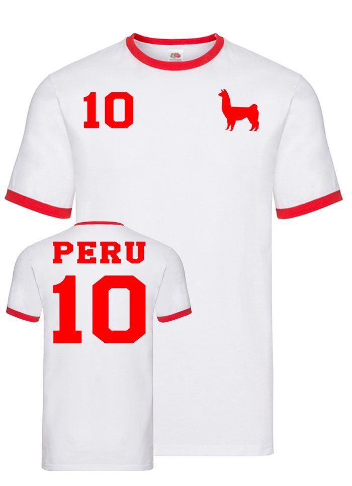 Blondie & Brownie T-Shirt Herren Peru Sport Trikot Fußball Weltmeister Meister WM Copa America