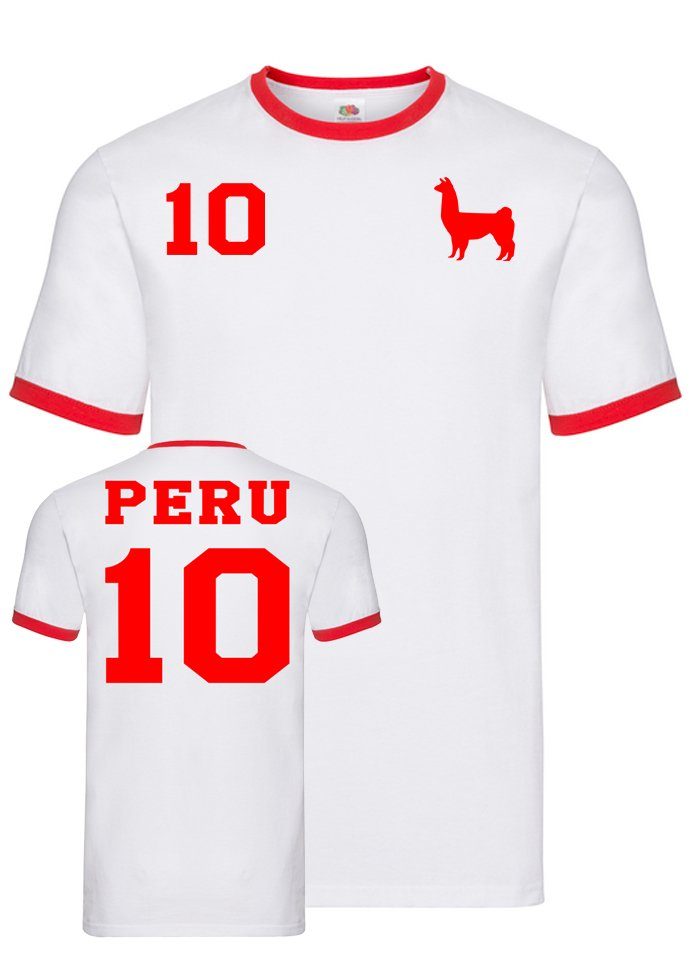 T-Shirt Herren Peru Sport Trikot Fußball Weltmeister Meister WM Copa America