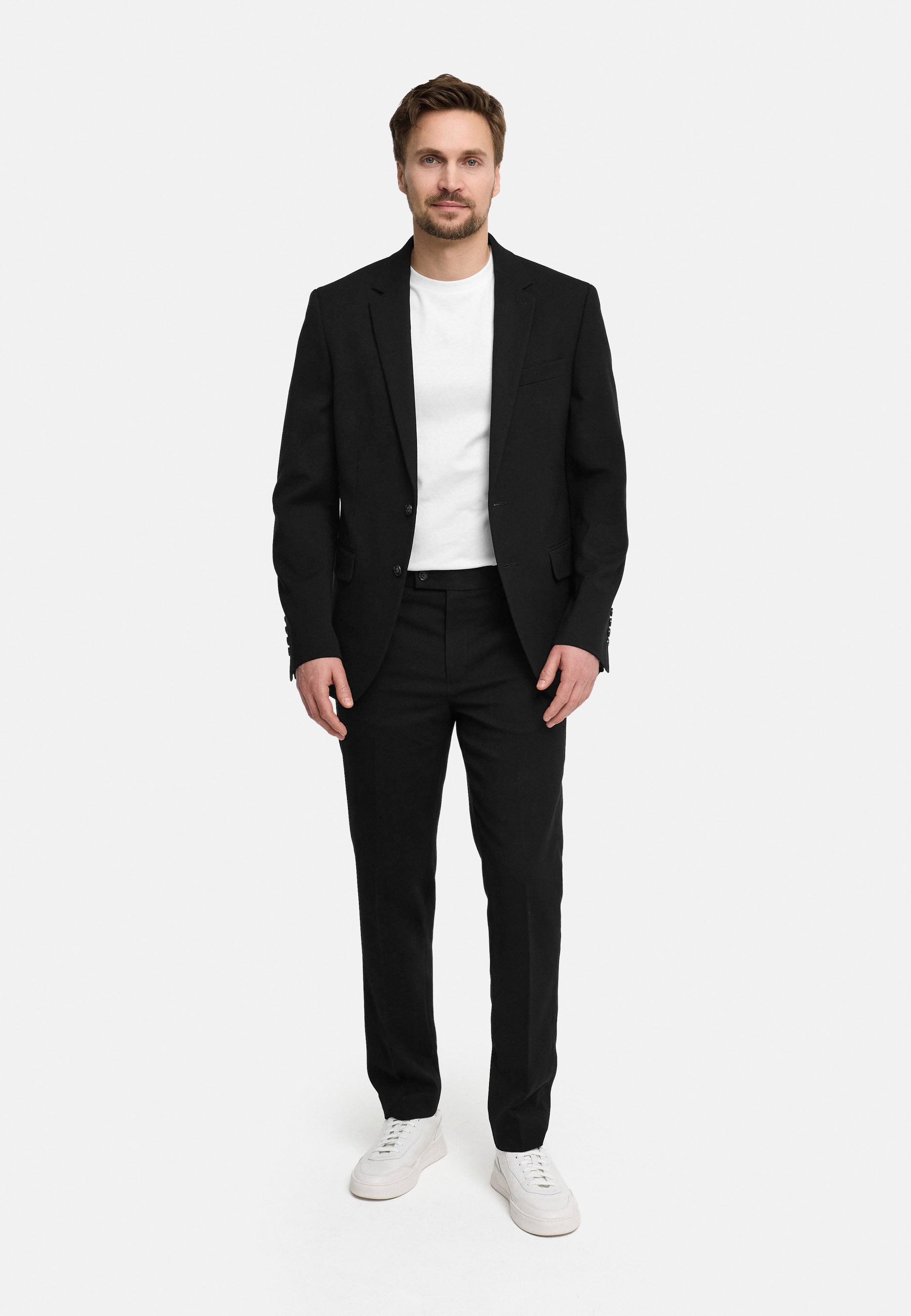 Jeff Chinohose Herren JFMiller Anzughose Herrenhose mit Stretch-Anteil und moderner Passform