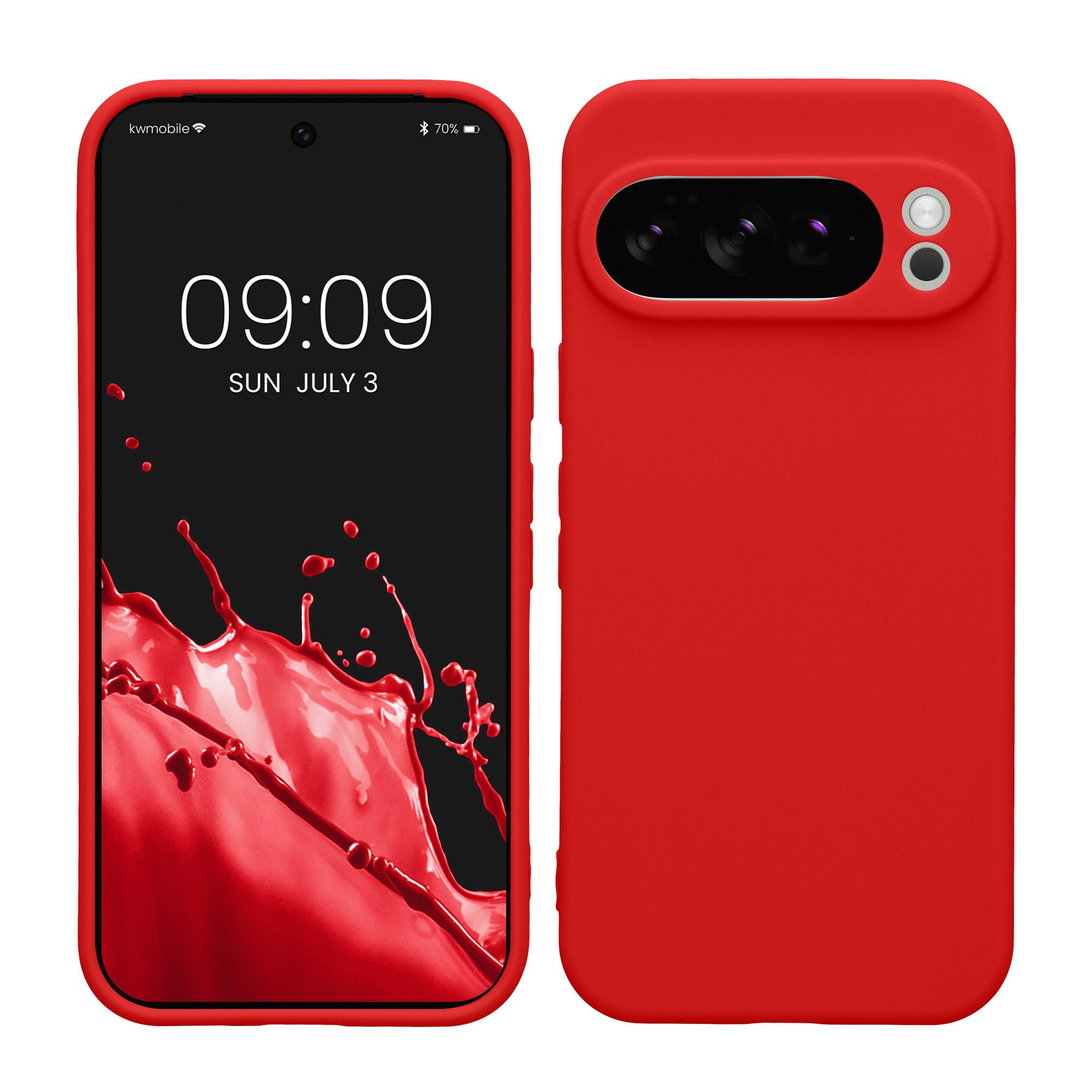 kwmobile Smartphone-Hülle Handyhülle für Google Pixel 10 Pro Hülle, Weiches Handy Silikon Case - Schutzhülle Cover