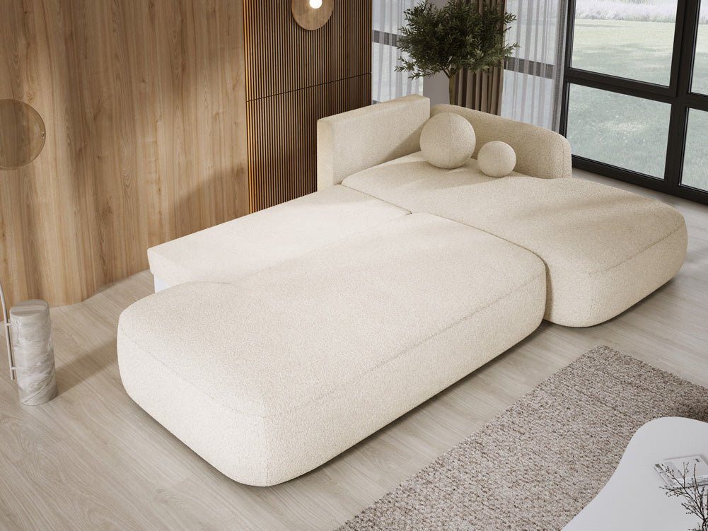 Luxusbetten24 Schlafsofa Designer Sofa Babu Bouclé, günstig online kaufen