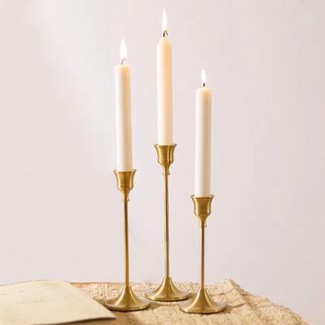 Welikera Kerzenhalter, Satz von 3 Vintage Messing Kerzenlicht Dinner Ornament (3 St)