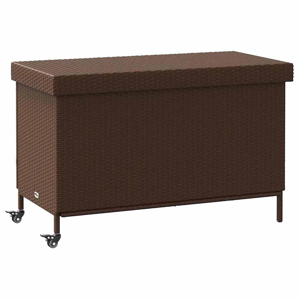 vidaXL Gartenbox Gartentruhe mit Rollen Braun günstig online kaufen