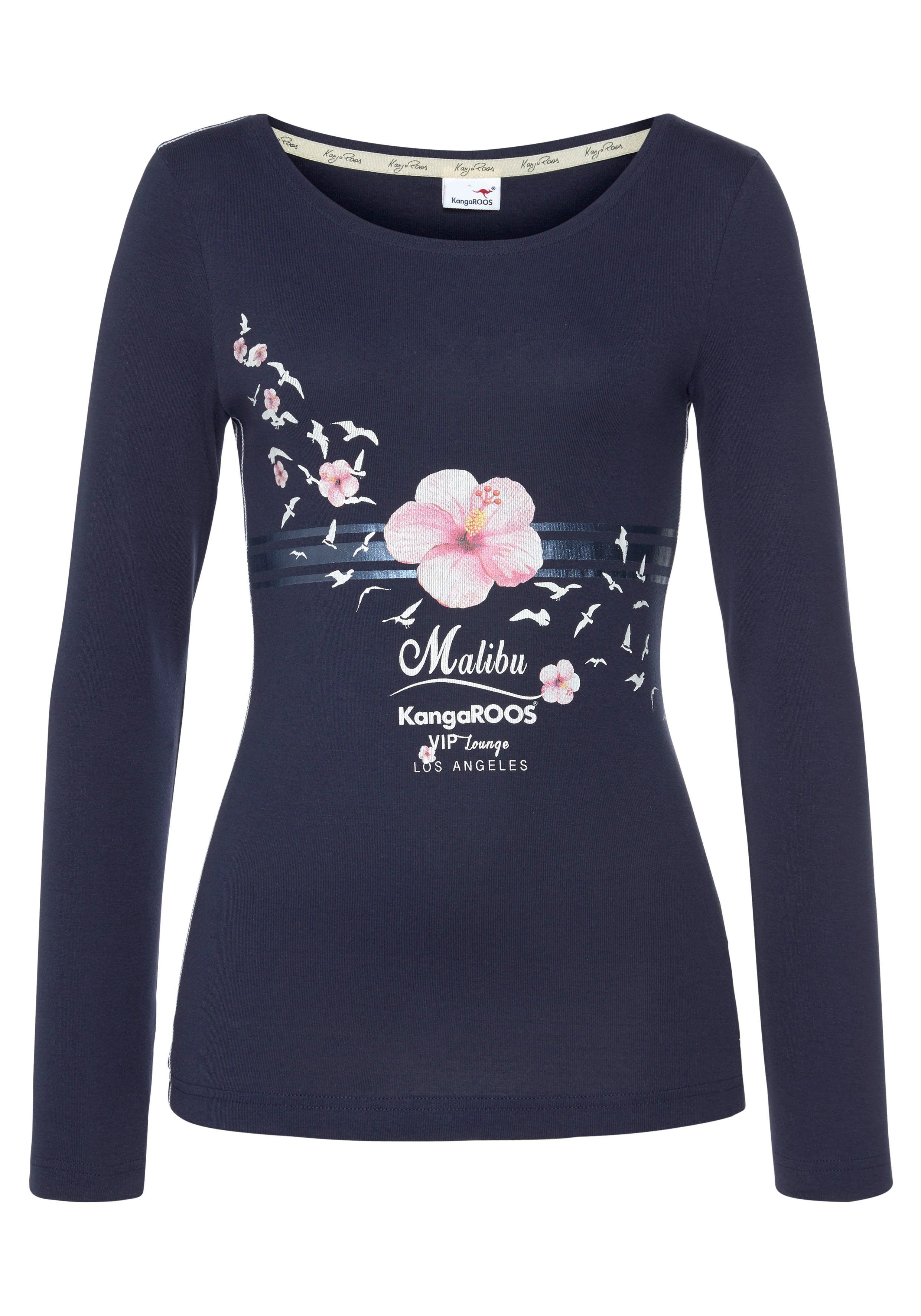 KangaROOS Longsleeve Langarm, sehr figurbetonter Schnitt, mit Print. Reduzierter Preis € 21,99. Unverbindliche Preisempfehlung € 29,99