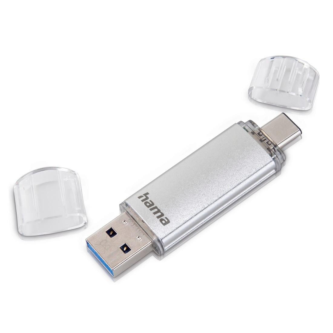 hama USB 3.0 / 3.1 Speicherstick , C-Laeta, , 64 GB, silber