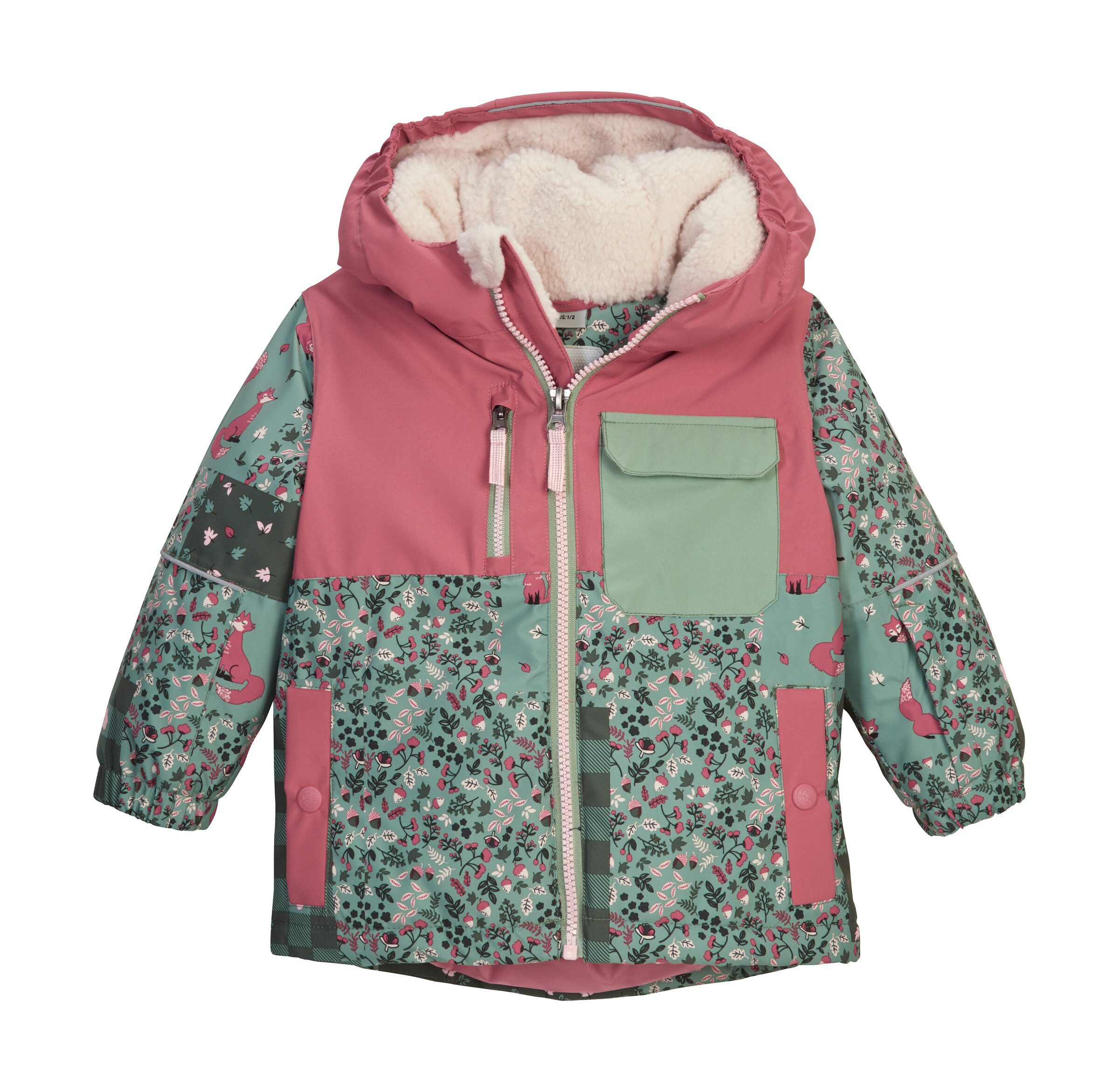 first instinct by killtec Skijacke FISW 43 MNS SKI JCKT Wind- und wasserdichte Kinderjacke mit Fleecekapuze und Schneefang