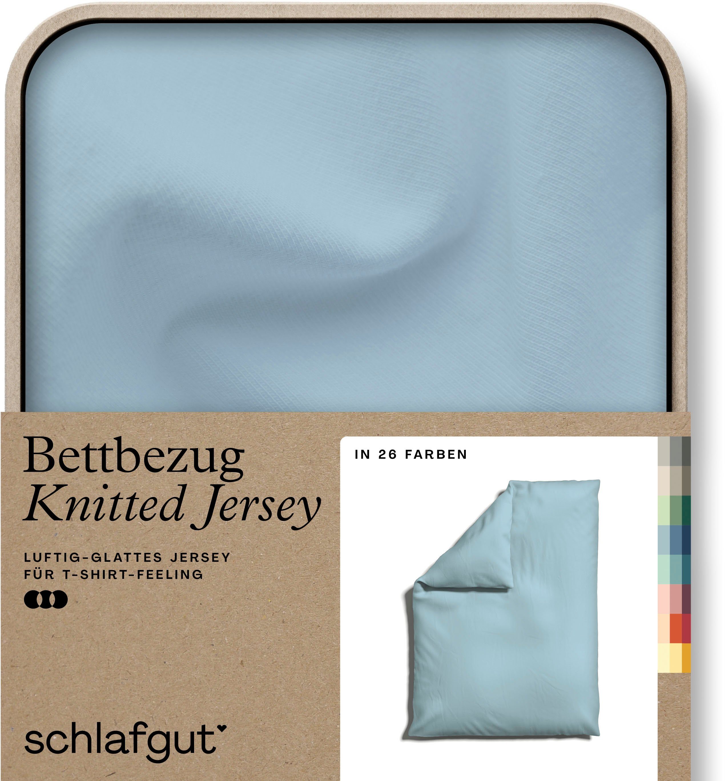 Schlafgut Bettbezug Knitted Jersey uni, aus günstig online kaufen