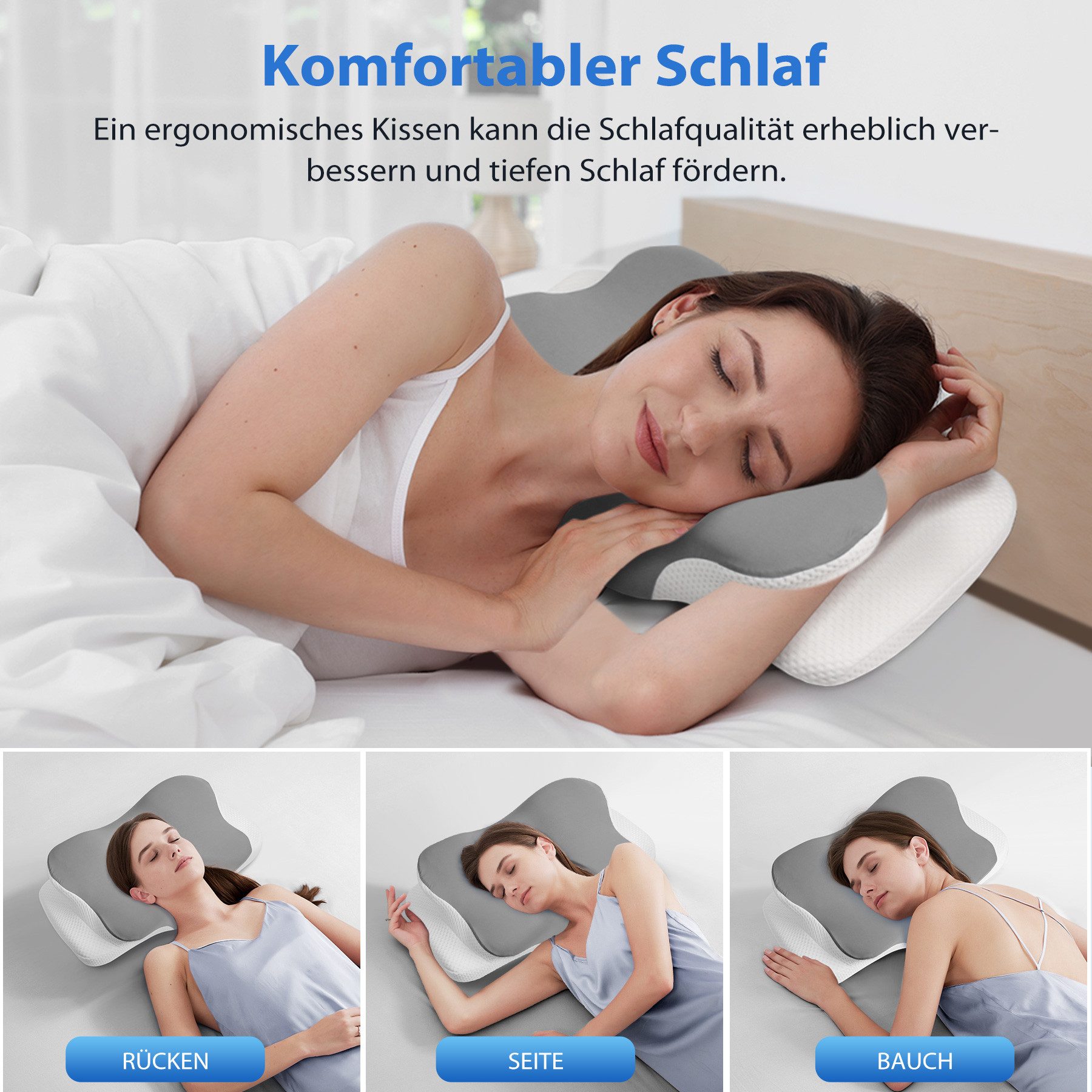 Simloveve Kopfkissen Nackenstützkissen,Nackenkissen,Seitenschläferkissen, F günstig online kaufen