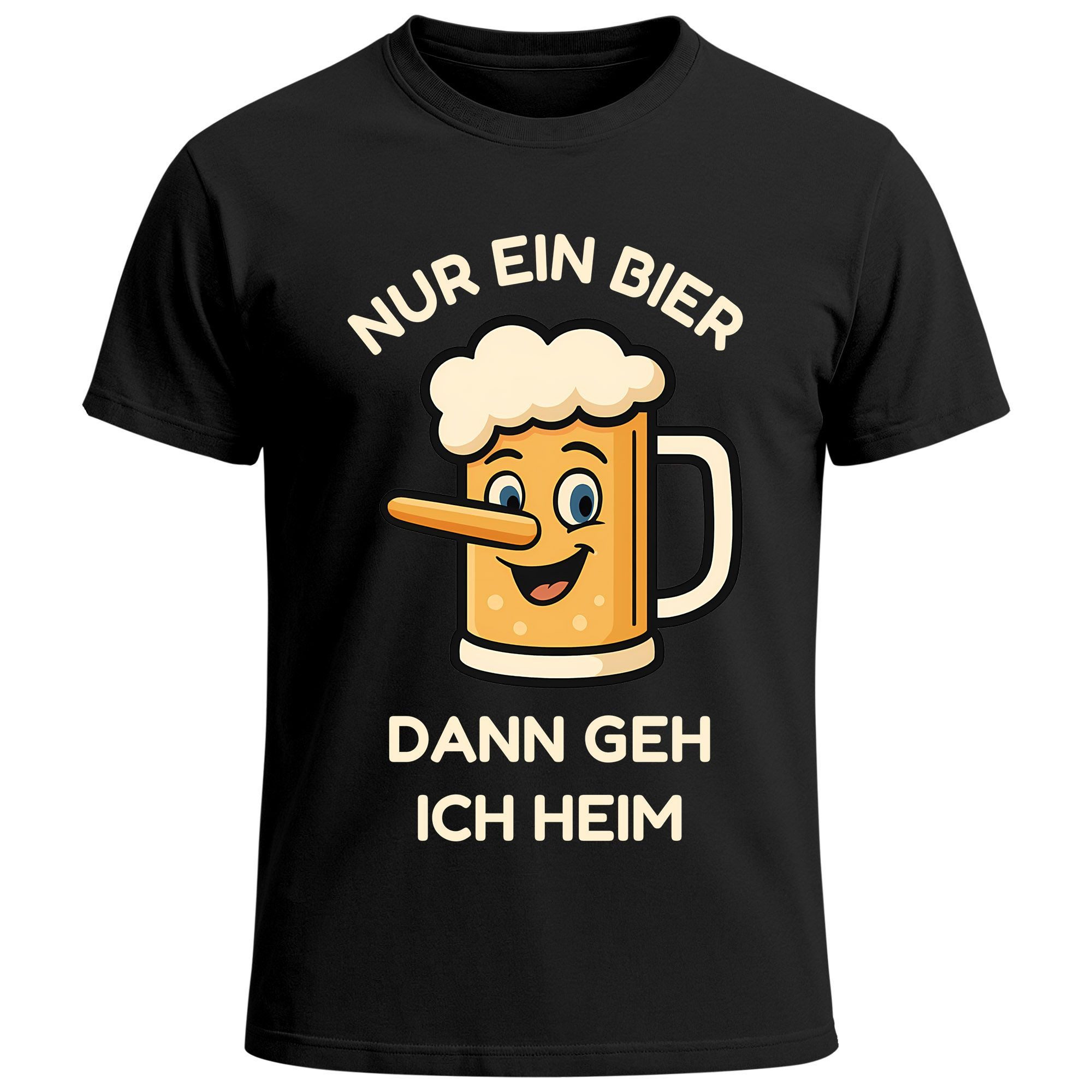 MoonWorks Print-Shirt Herren T-Shirt für das Oktoberfest Nur ein Bier dann günstig online kaufen