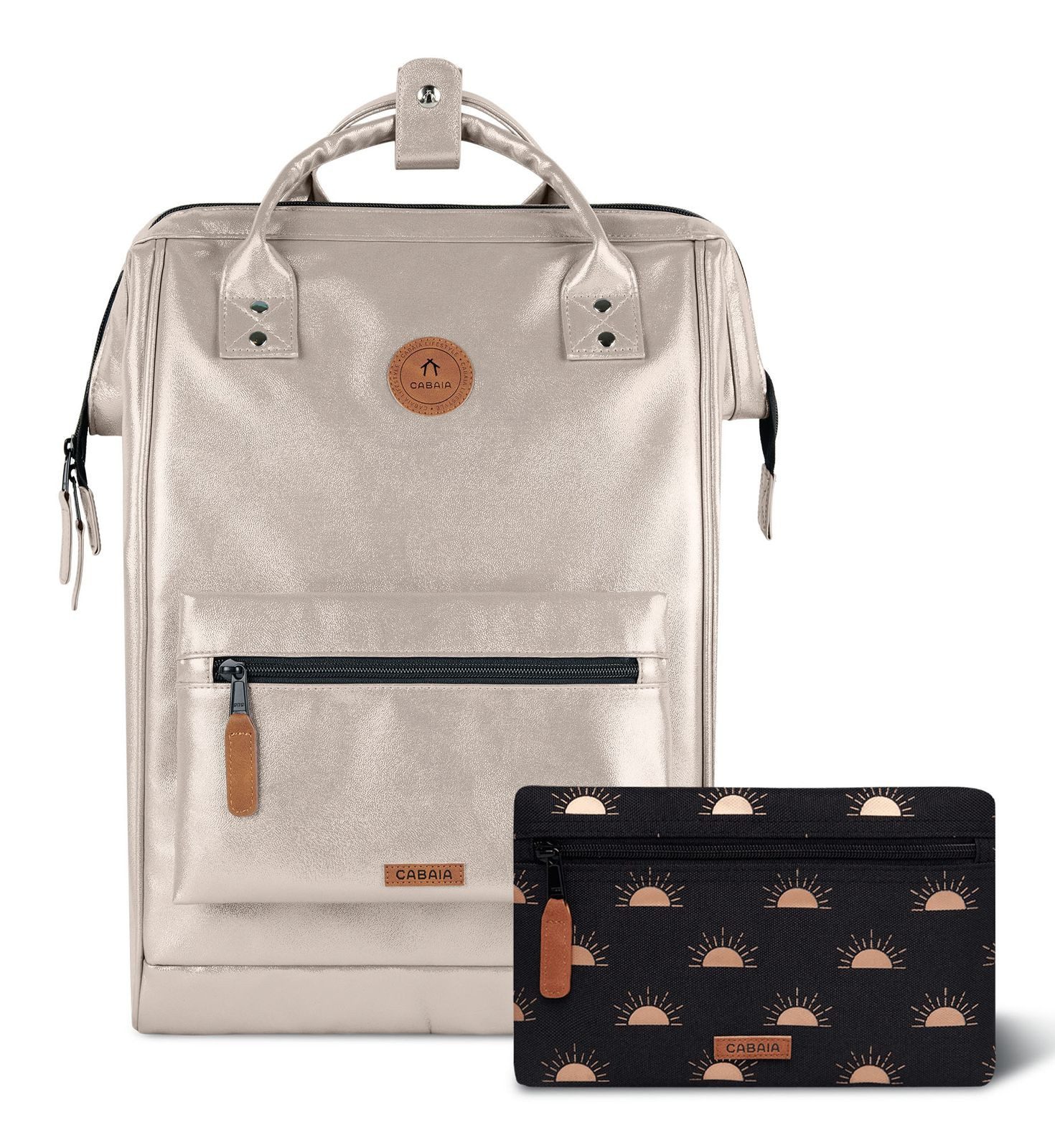 CABAIA Rucksack Iridescent Backpack (Set, 3-tlg)