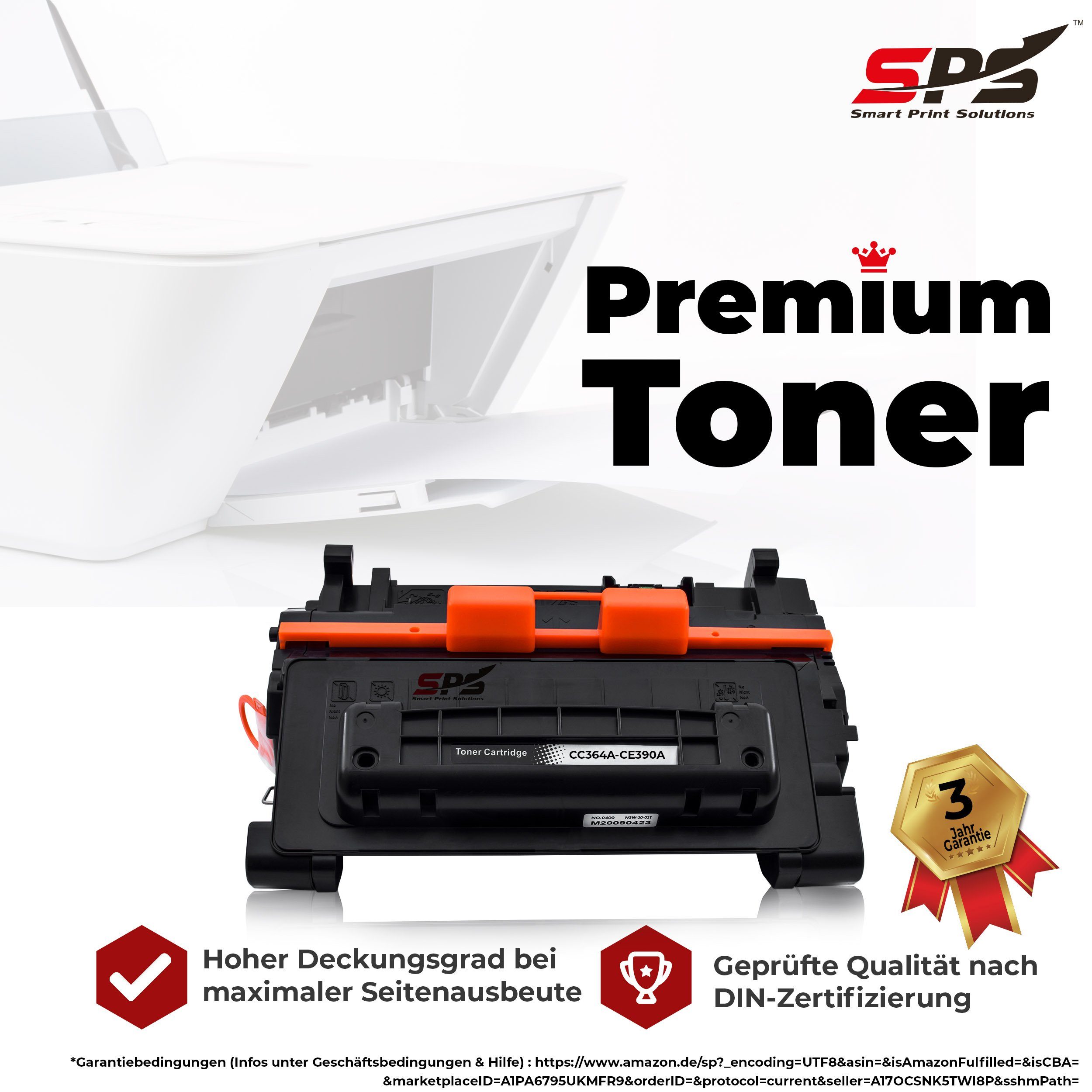 Pack) Kompatibel SPS Tonerkartusche P (1er für CC364A, 64A Laserjet HP 4000