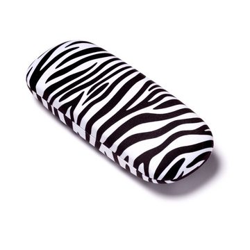 FEFI Brillenetui "Animal Print Zebra" - Hardcase, mit passendem Mikrofasertuch