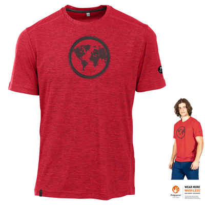 Maul T-Shirt Maul - Earth Fresh 2, hochfunktionelles Herren T-Shirt, rot