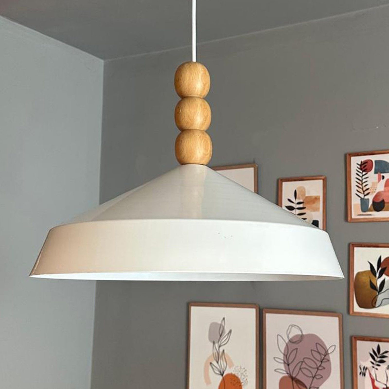 Bamyum Pendelleuchte Lema Metall Ø37,5 cm, E27, Vintage Lampe, ohne Leuchtmittel