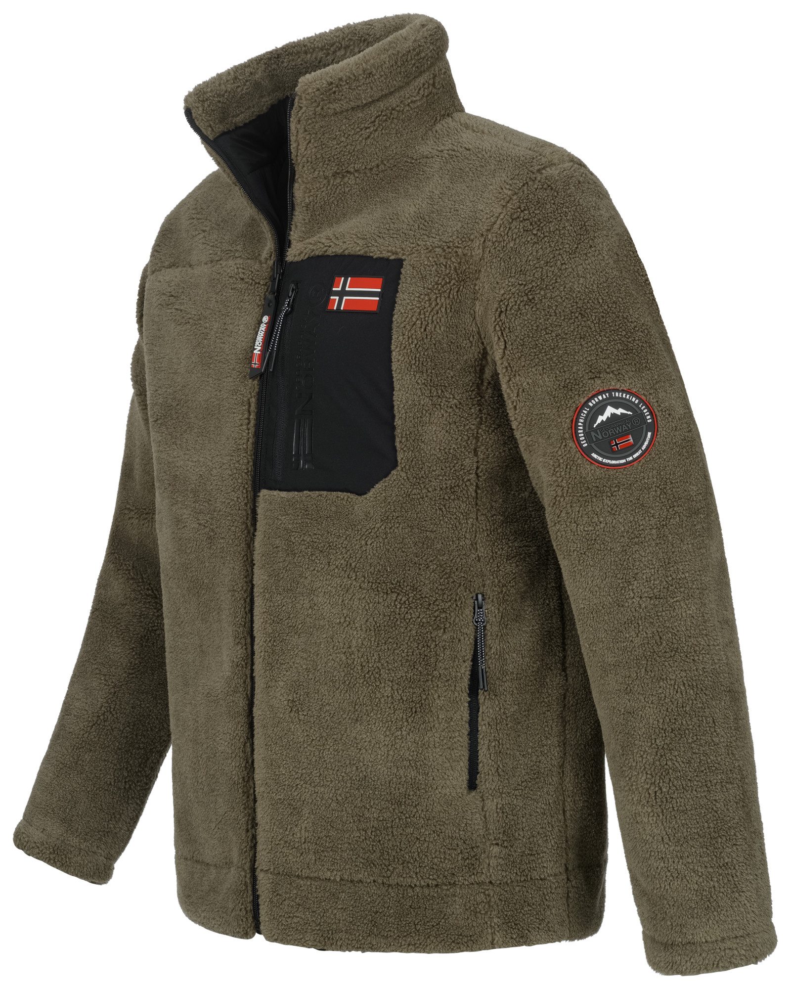 Geographical Norway Fleecejacke Herren Teddy Fleece Winter Jacke Outdoor Üb günstig online kaufen
