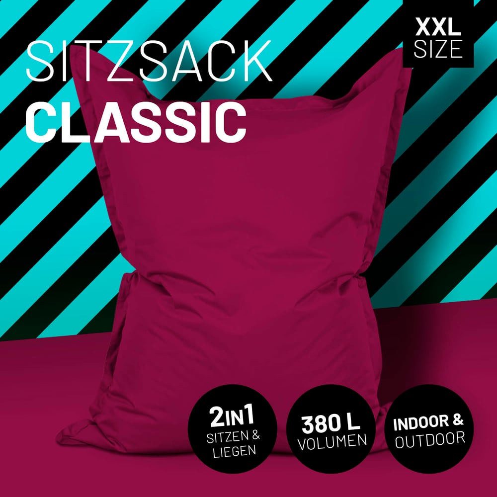 Lumaland Sitzsack XXL Bean Bag Riesen-Sitzkissen 380L 140x180cm Special Edi günstig online kaufen