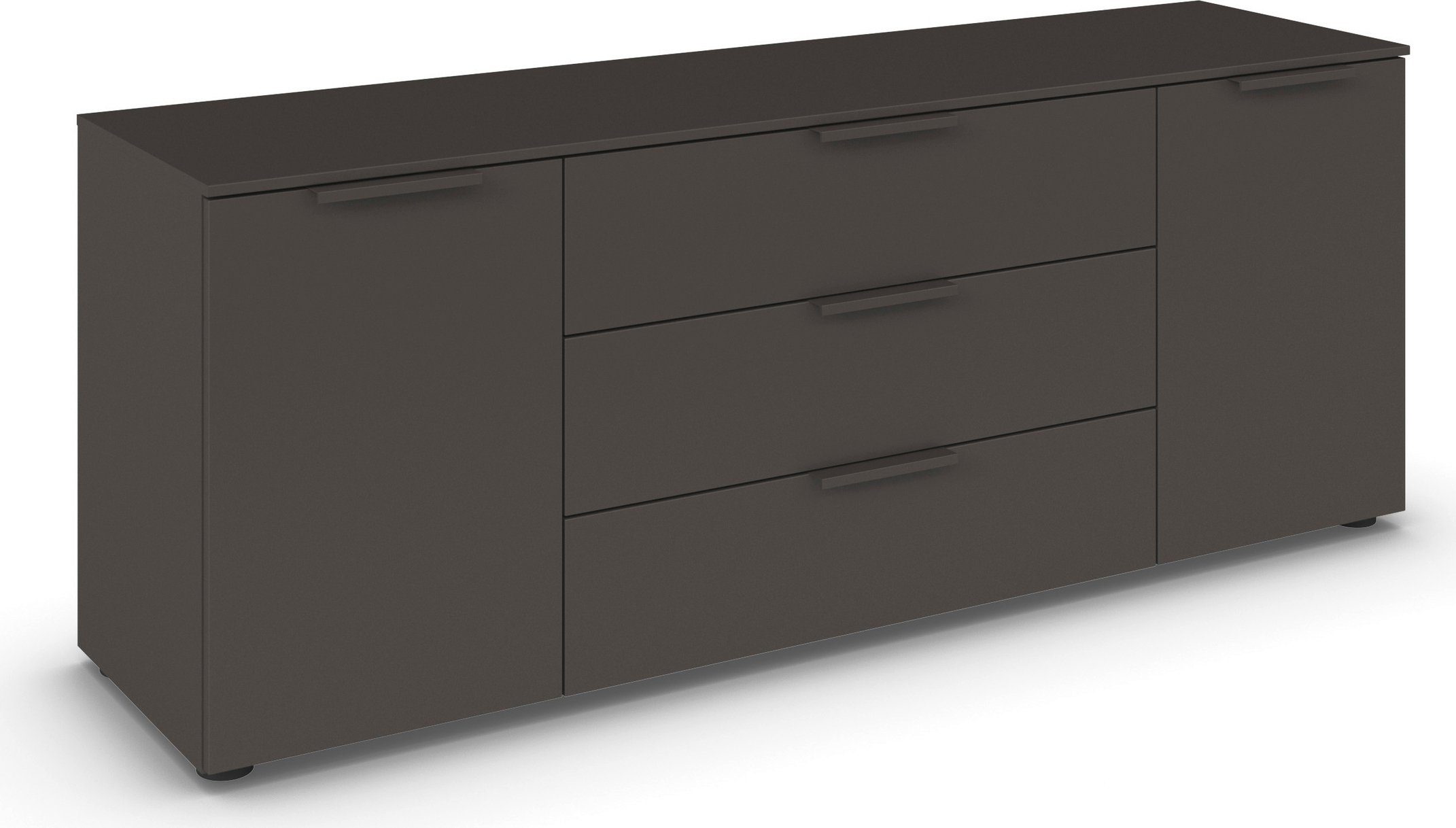 rauch Schubkastenkommode Kommode Türkommode Sideboard Kombikommode FLIPP (Breite 160 cm mit 2 Einlegeböden), 2-türig mit 3 Schubladen und Soft-Close-Funktion