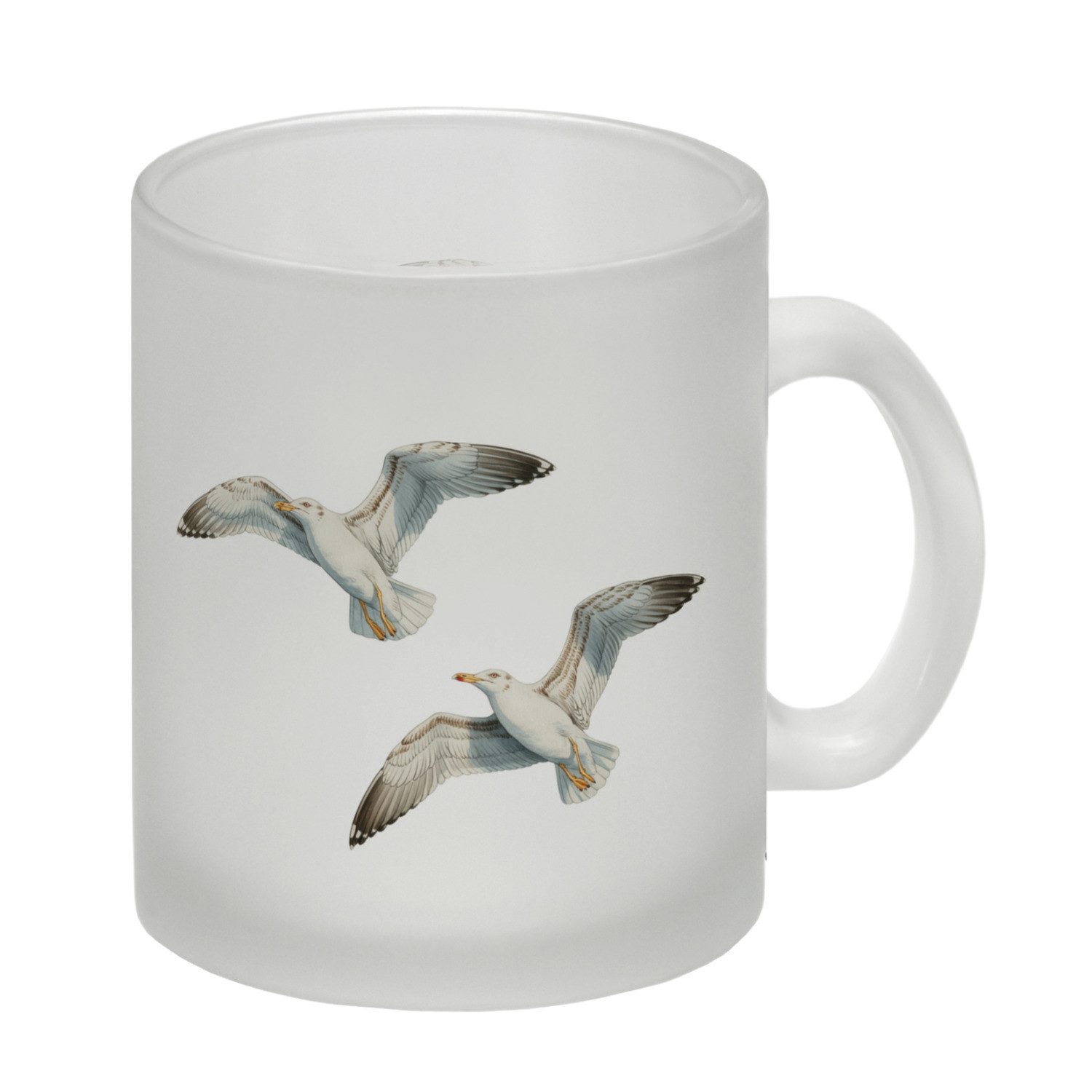 speecheese Tasse Möwen im Flug Glas Tasse maritim