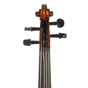 FAME Violine, FVN-118 Violine 1/4, Vollmassive Geige, Ebenholz-Garnitur, Brasilholz-Bogen, FVN-118 Violine 1/4, Vollmassive Geige, Ebenholz-Garnitur