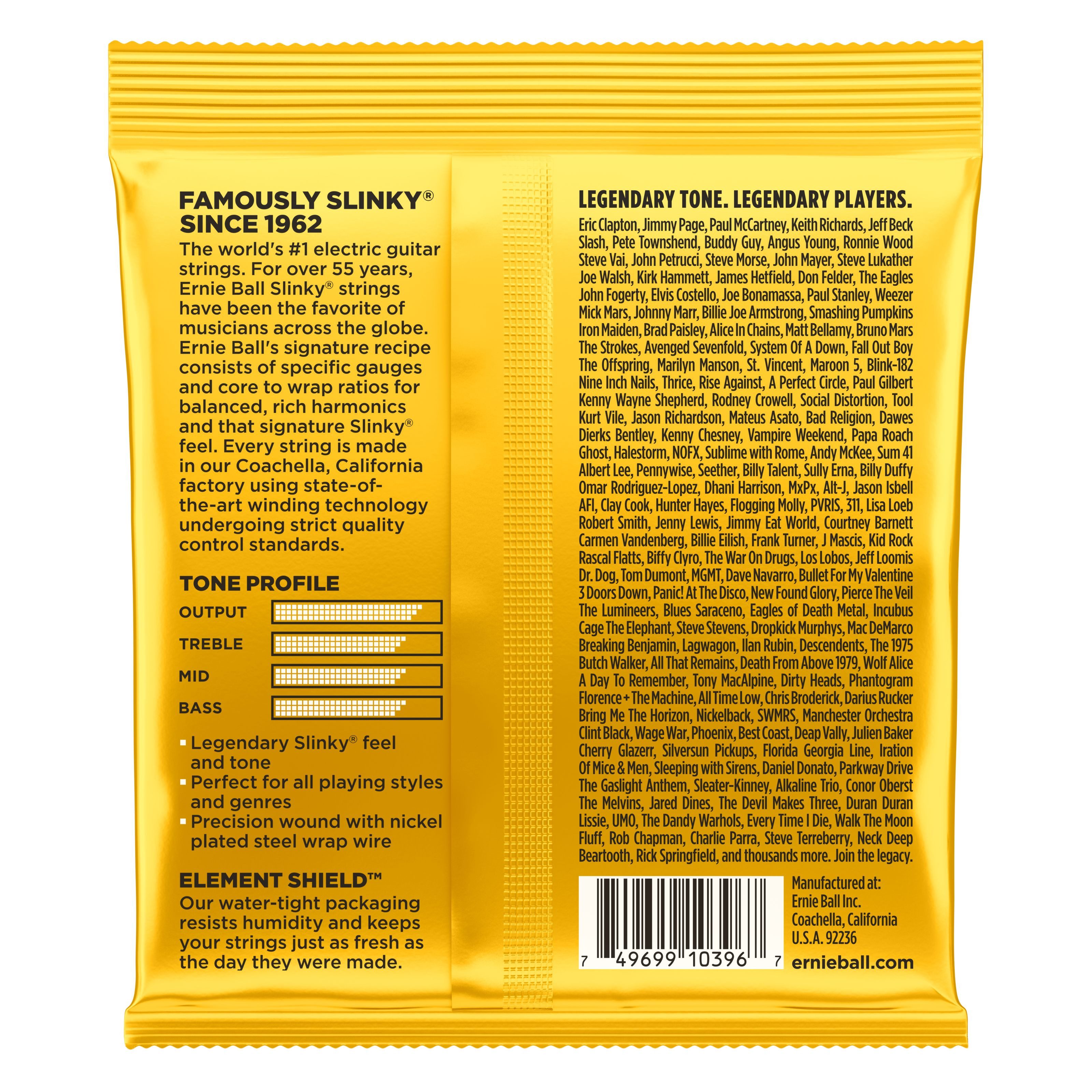 Ernie Ball Saiten, (EB2216 Skinny Top Beefy Bottom Slinky 10-54), EB2216 Skinny Top Beefy Bottom Slinky 10-54 - E-Gitarrensaiten