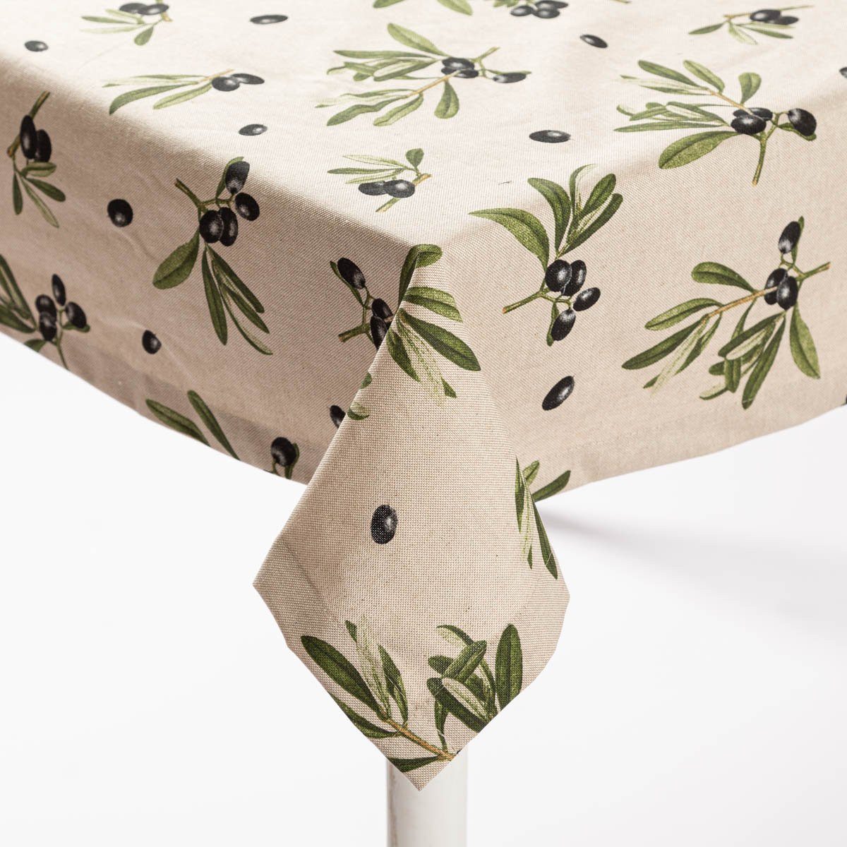 SCHÖNER LEBEN. Tischdecke Tischdecke Olivenzweige natur günstig online kaufen