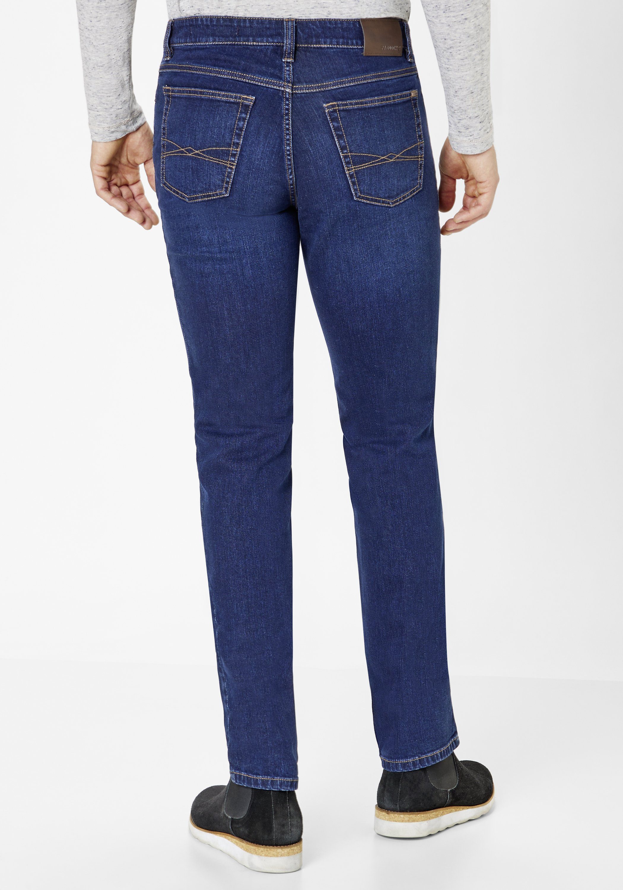 Slim-Fit used Jeans Elastische PIPE dark PIPE Slim-fit-Jeans stone Paddock's