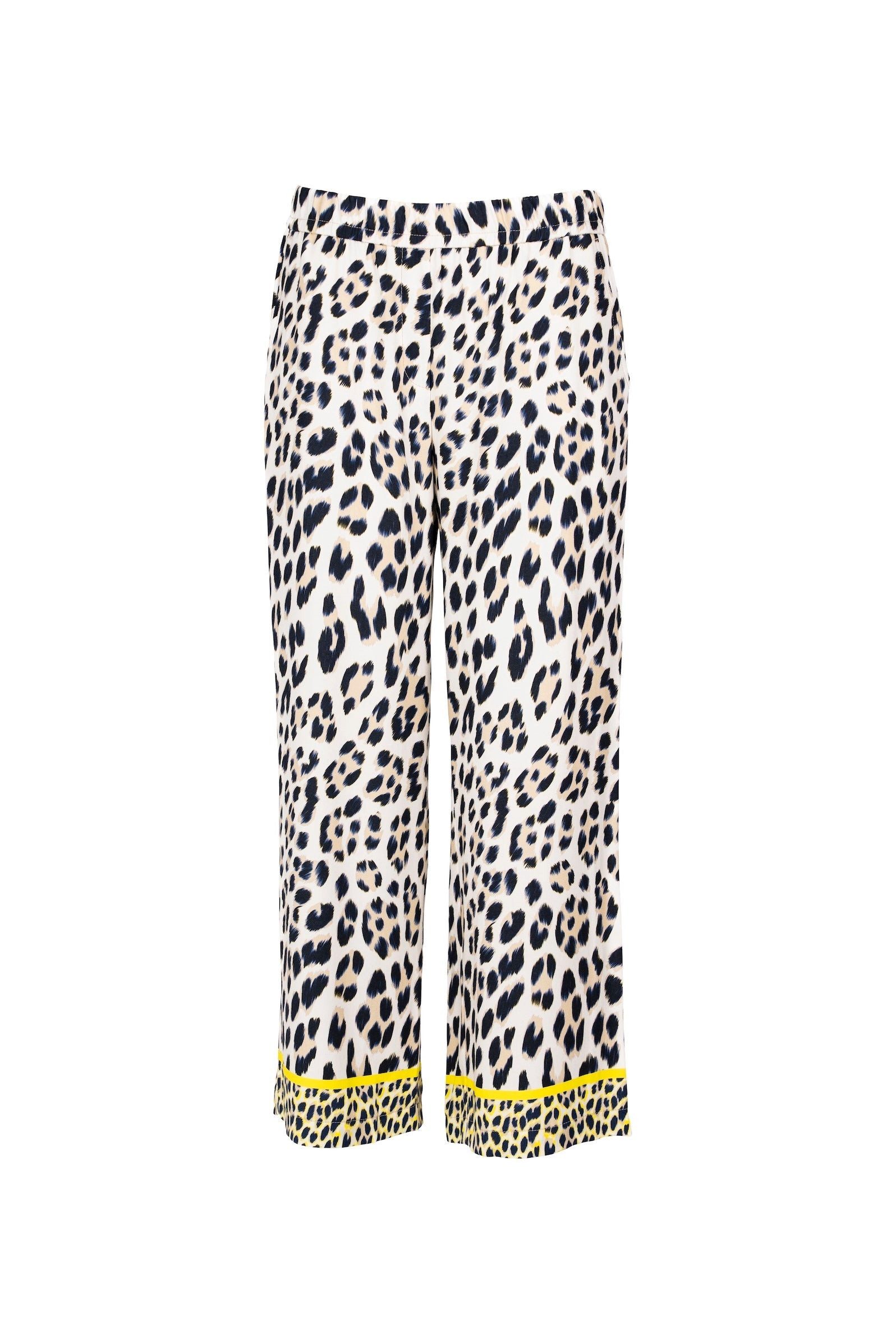 Faber 7/8-Hose 7/8 Hose mit Leo-Print und Bordüre