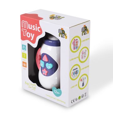 Moni Spielzeug-Musikinstrument Musikspielzeug Babyflasche, K999-90B Tasten, Musik, Lichteffekte, Griffe