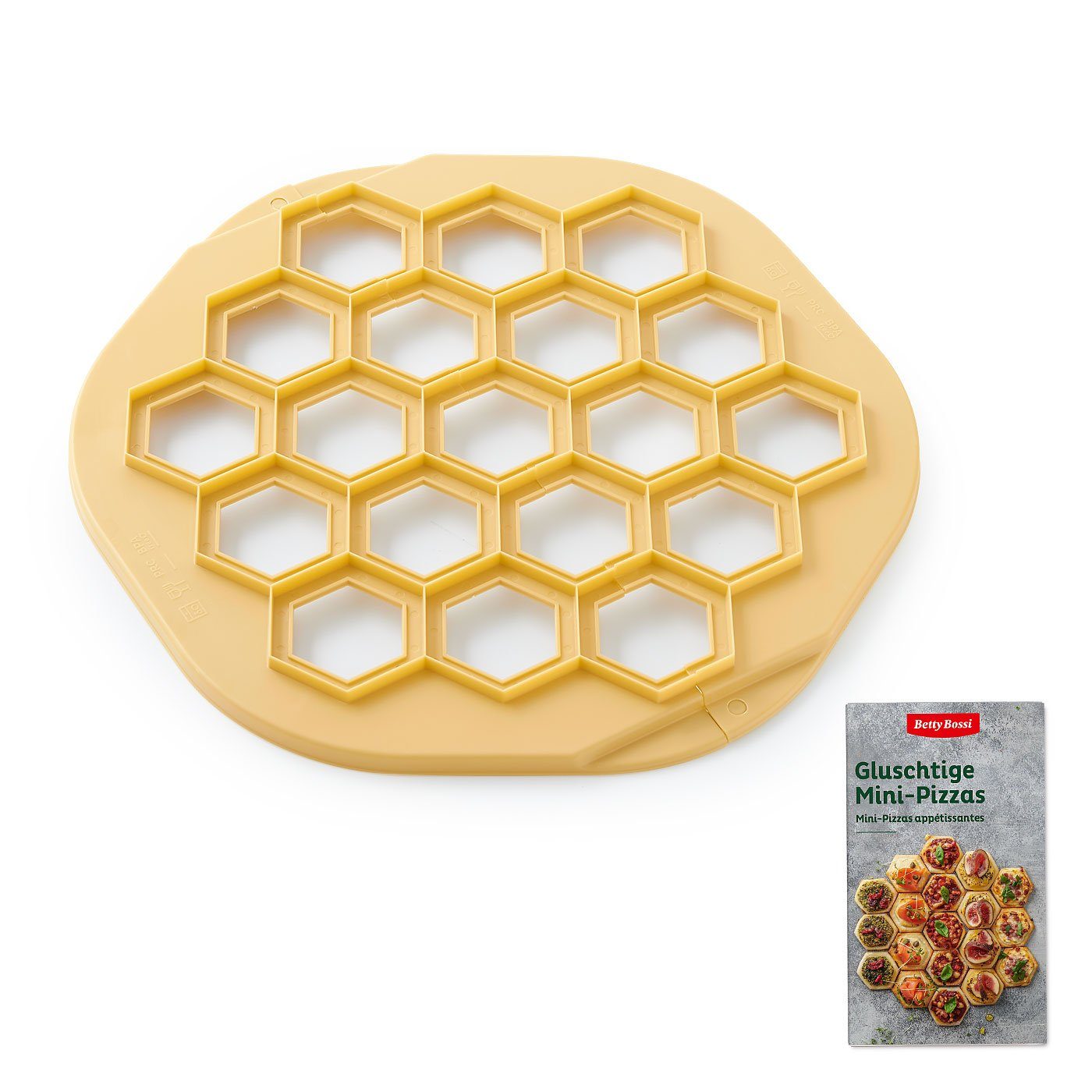 Betty Bossi Backform Mini Pizza Tool, mit Rezeptheft