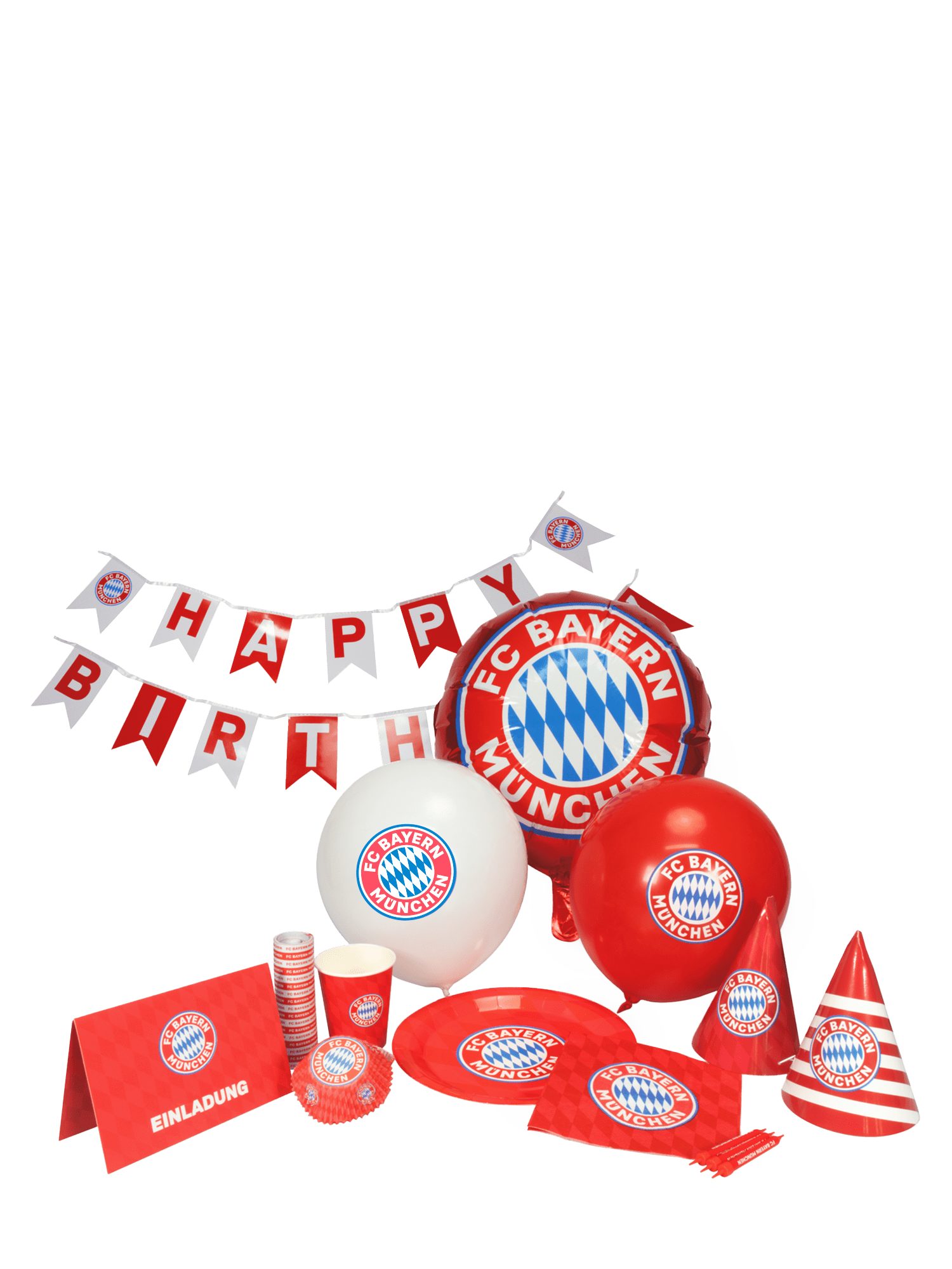 FC Bayern München Grillhandschuhe FC Bayern München I Geburtstagsparty Set 12-teilig I Partygeschirr