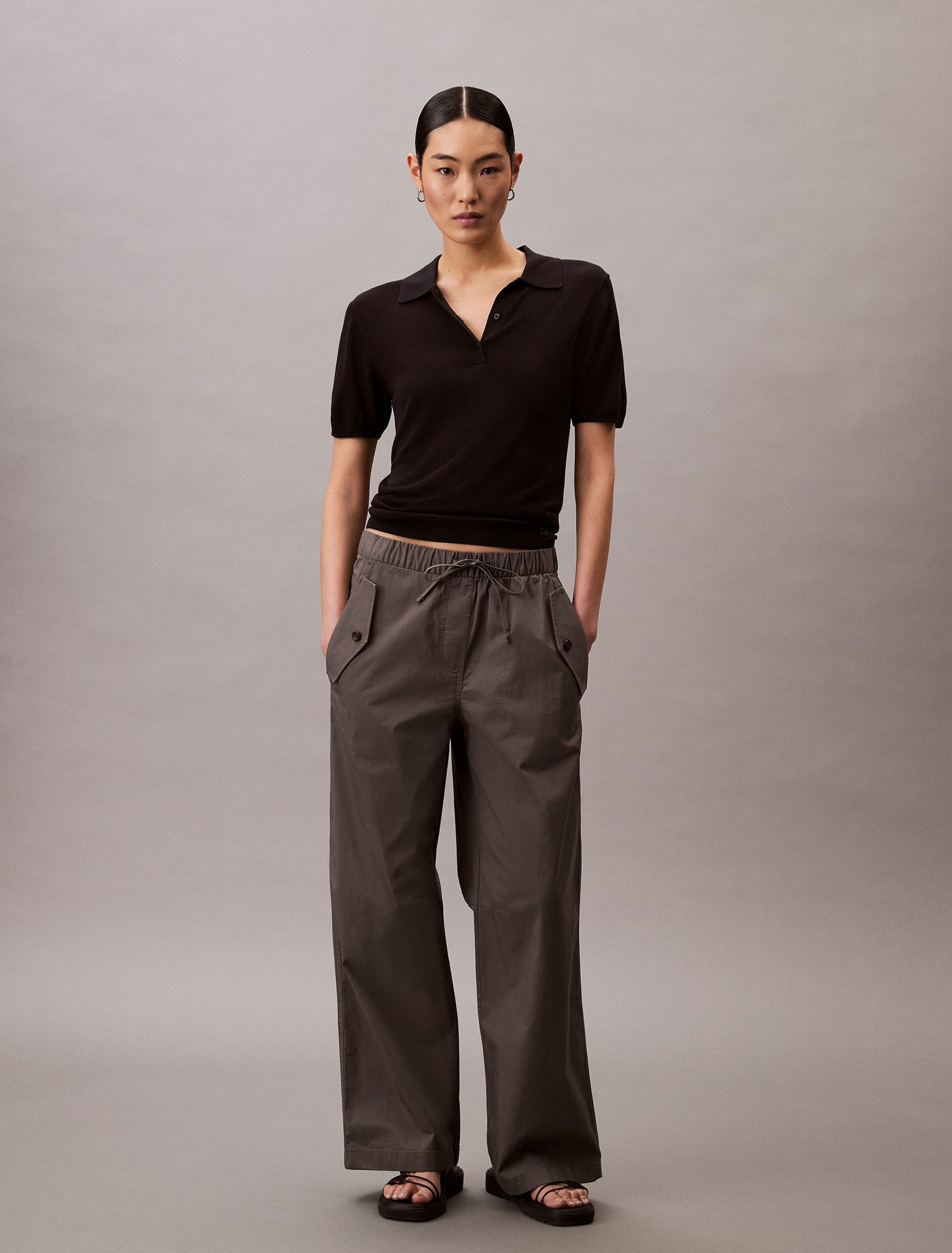 Calvin Klein Джинсы Cargohose LIGHT WEIGHT COTTON CARGO PANT Mit abgestepptem Beinabschluss