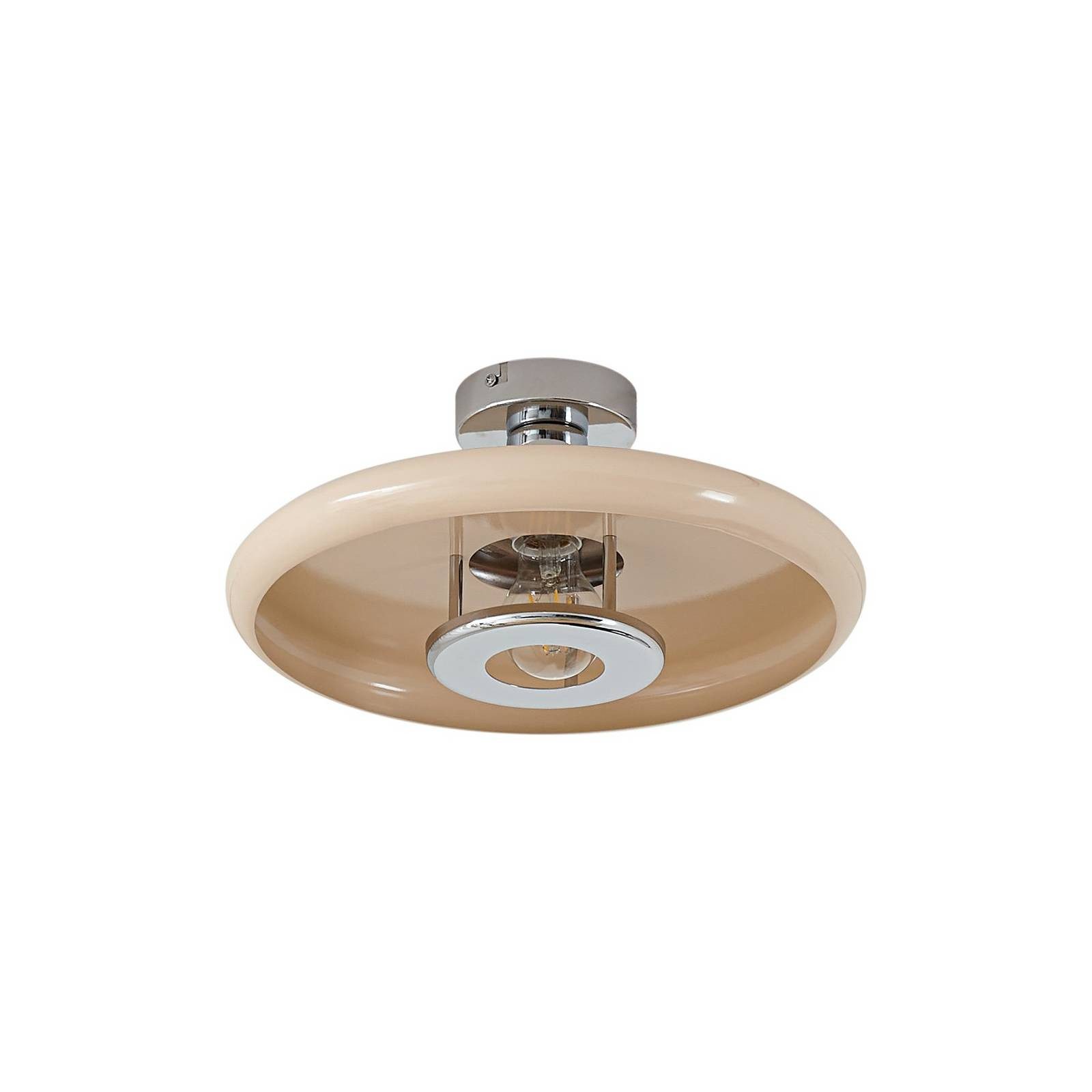 Lindby Deckenleuchten Branford, Metall, Creme IP20, 1 x 15 W LED