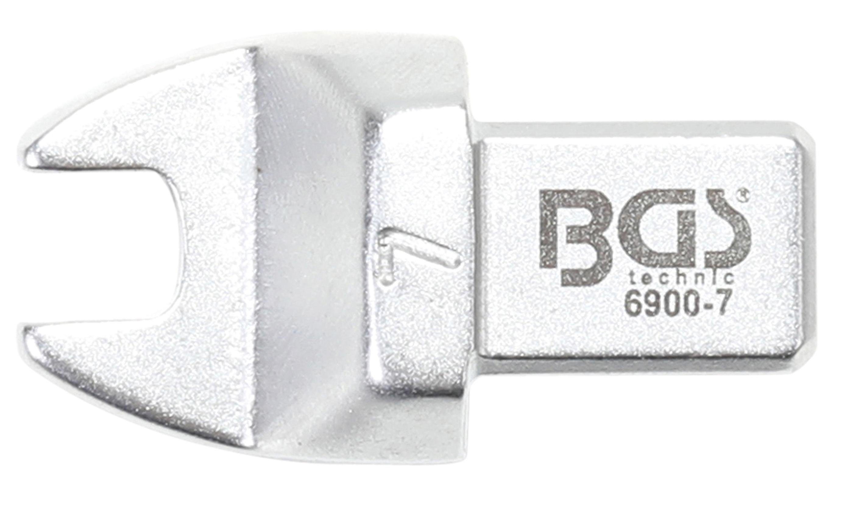 BGS technic Maulschlüssel Einsteck-Maulschlüssel, 7 mm, Aufnahme 9 x 12 mm