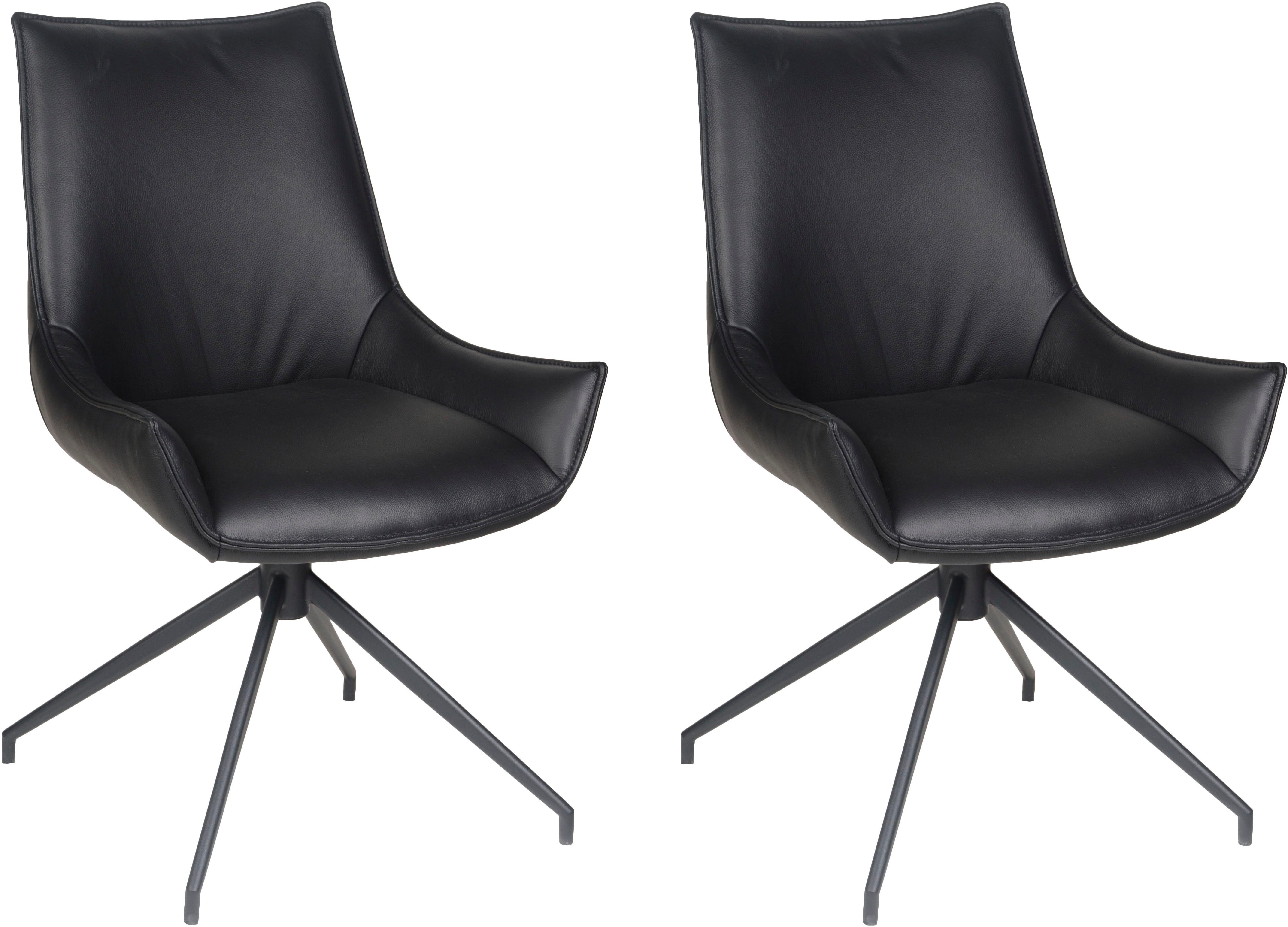 Home affaire Esszimmerstuhl Firenze (Set, 2 St), Drehstuhl Firenze black