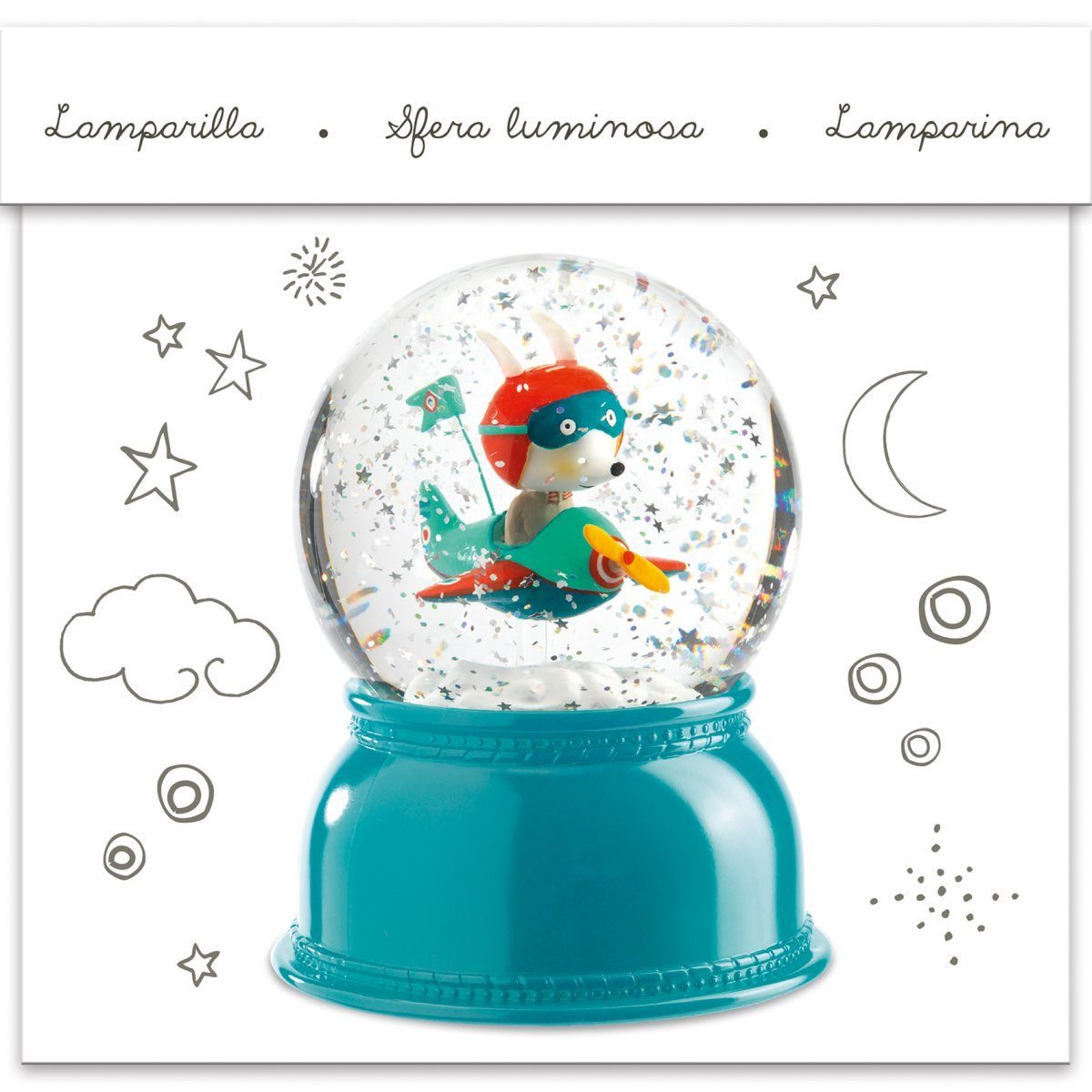 DJECO Schneekugel mit Nachtlicht und Figur günstig online kaufen