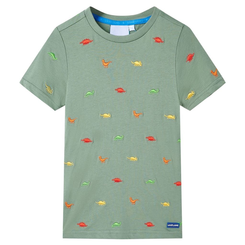 T-Shirt Kinder-Kurzarmshirt Khaki 104
