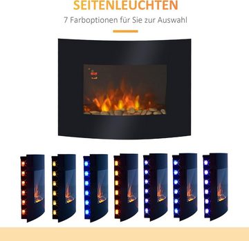 DOTMALL Heizungsverkleidung Elektroheizer mit Flammeneffekt „EFE 2018“ 1800 W Schwarz