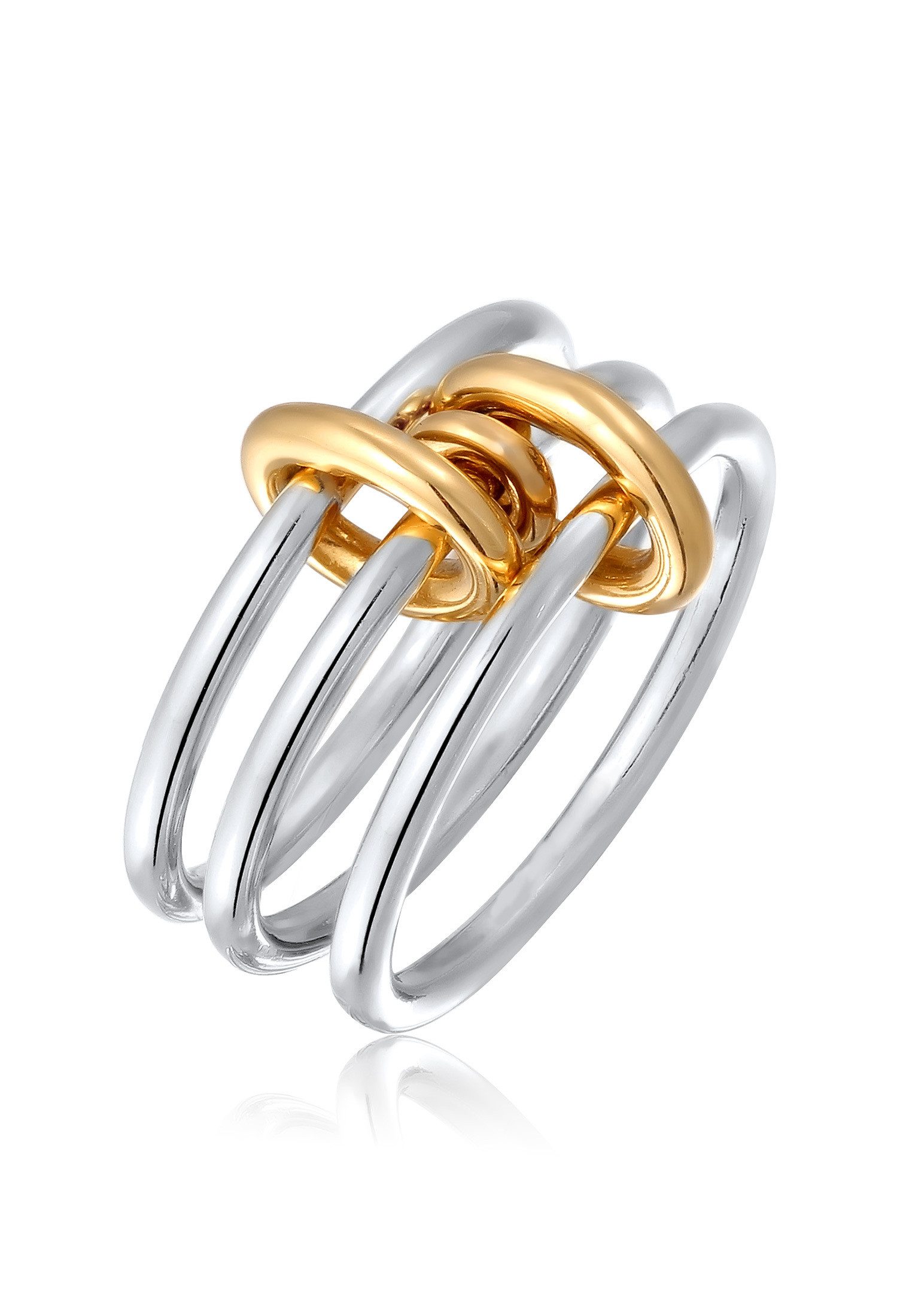 Elli Fingerring Bandring Stapellook 925 Sterling günstig online kaufen
