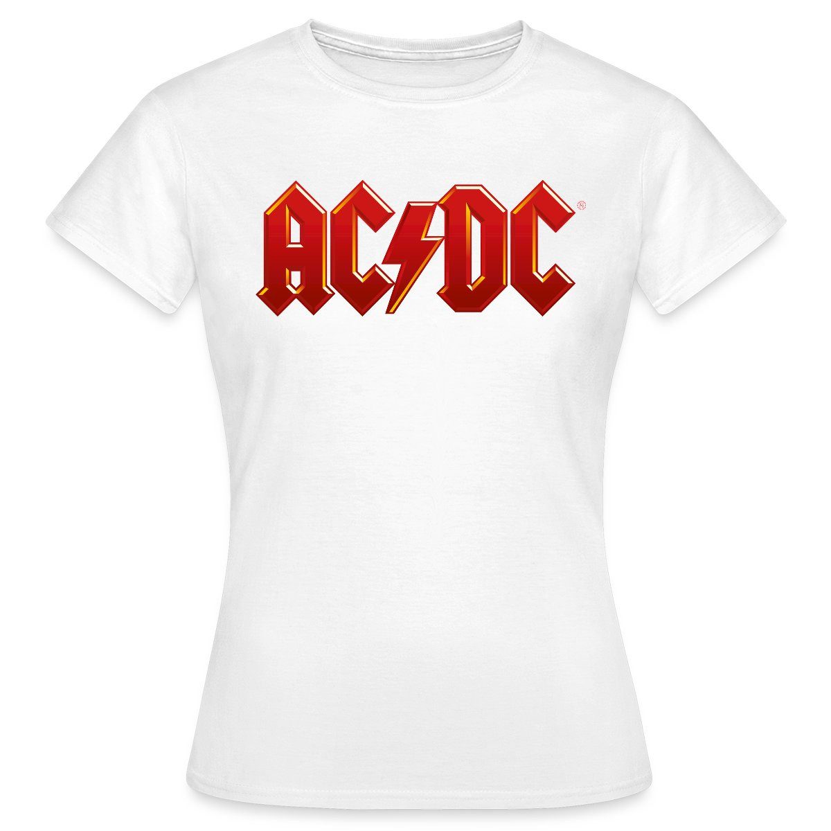 Spreadshirt T-Shirt AC/DC Klassisches Logo Mit Blitz Frauen T-Shirt (1-tlg) günstig online kaufen