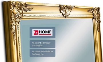 dasmöbelwerk Wandspiegel LC Home Wandspiegel Gold 180 x 80 cm, Spiegelfläche mit edlem Facettenschliff